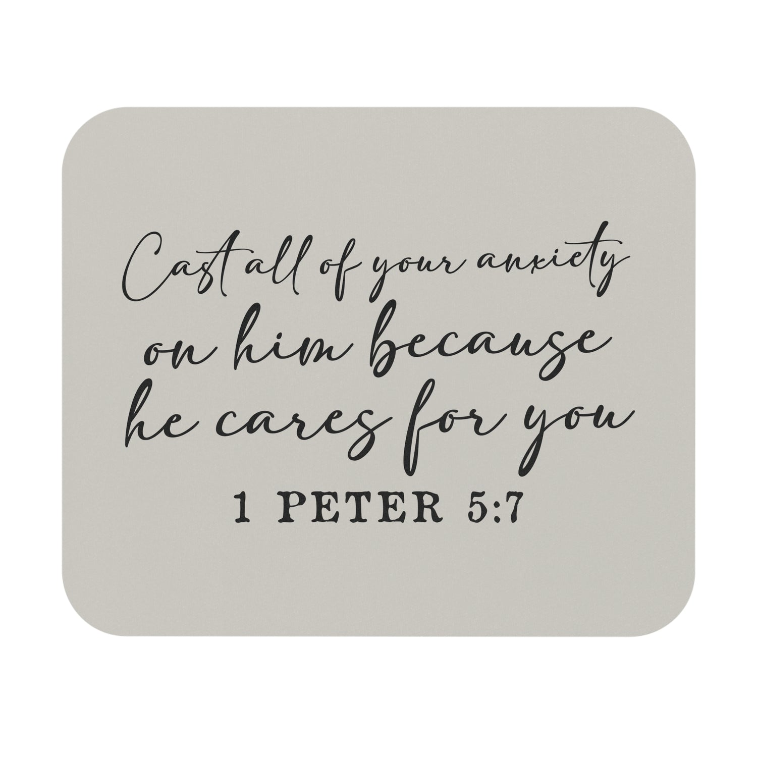 Inspirational Mouse Pad, Faith-Based Desk Accessory, Motivational Office Decor, Christian Gift, Bible Verse Mouse Pad