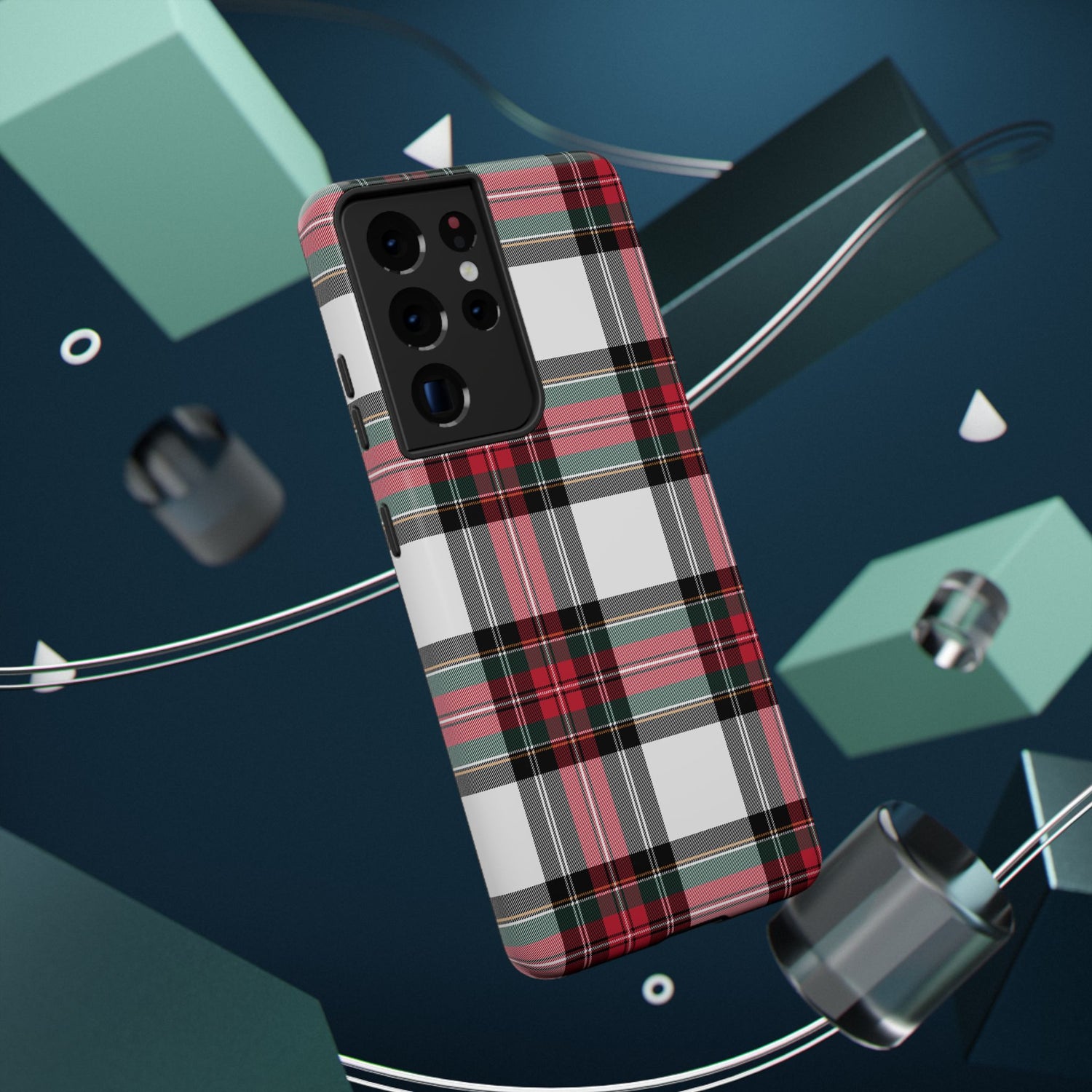 New Tartan Christmas Plaid Impact-Resistant Cases, iPhone, Samsung