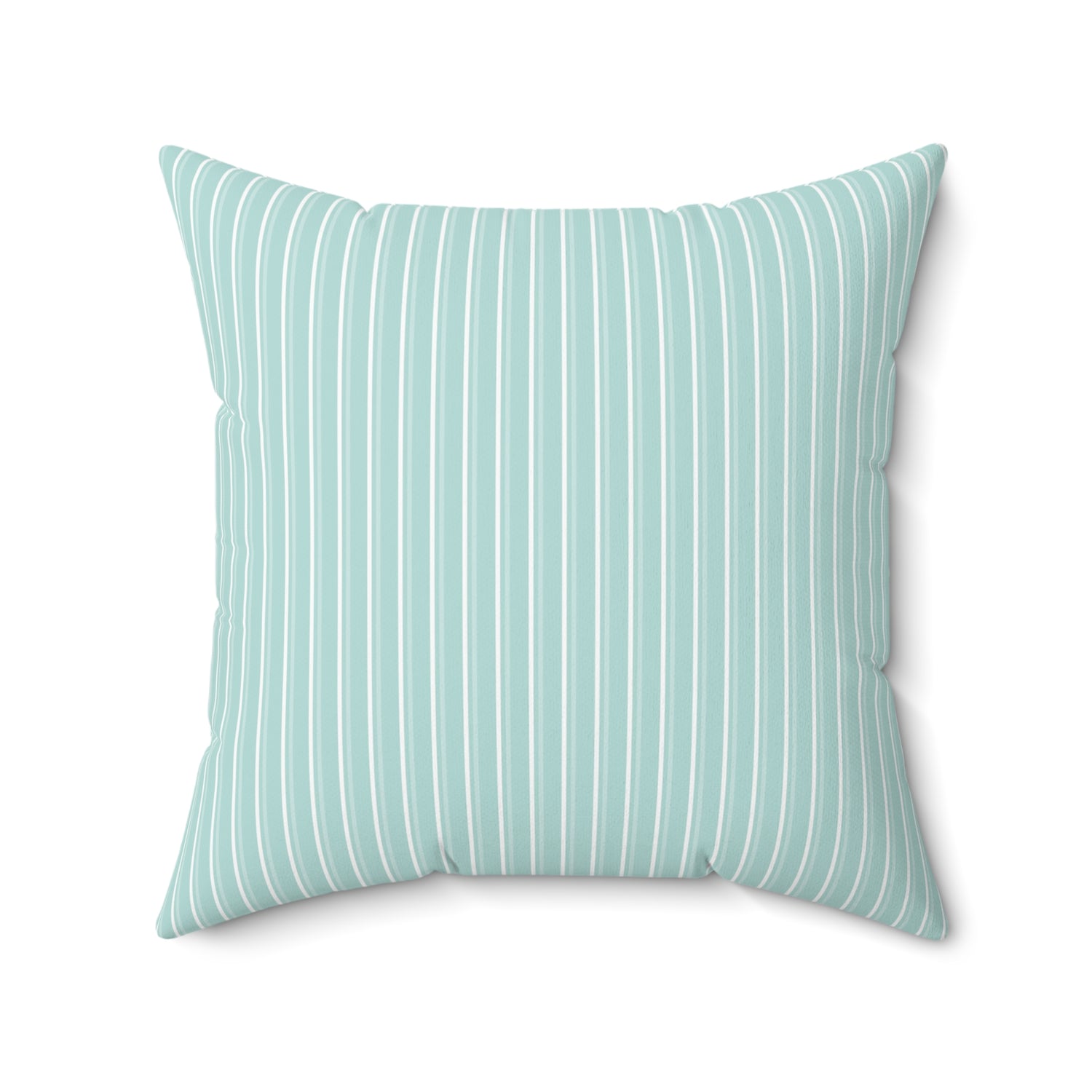 Spun Polyester Square Pillow with Removable Cover Polished Geometric Shapes Stripes