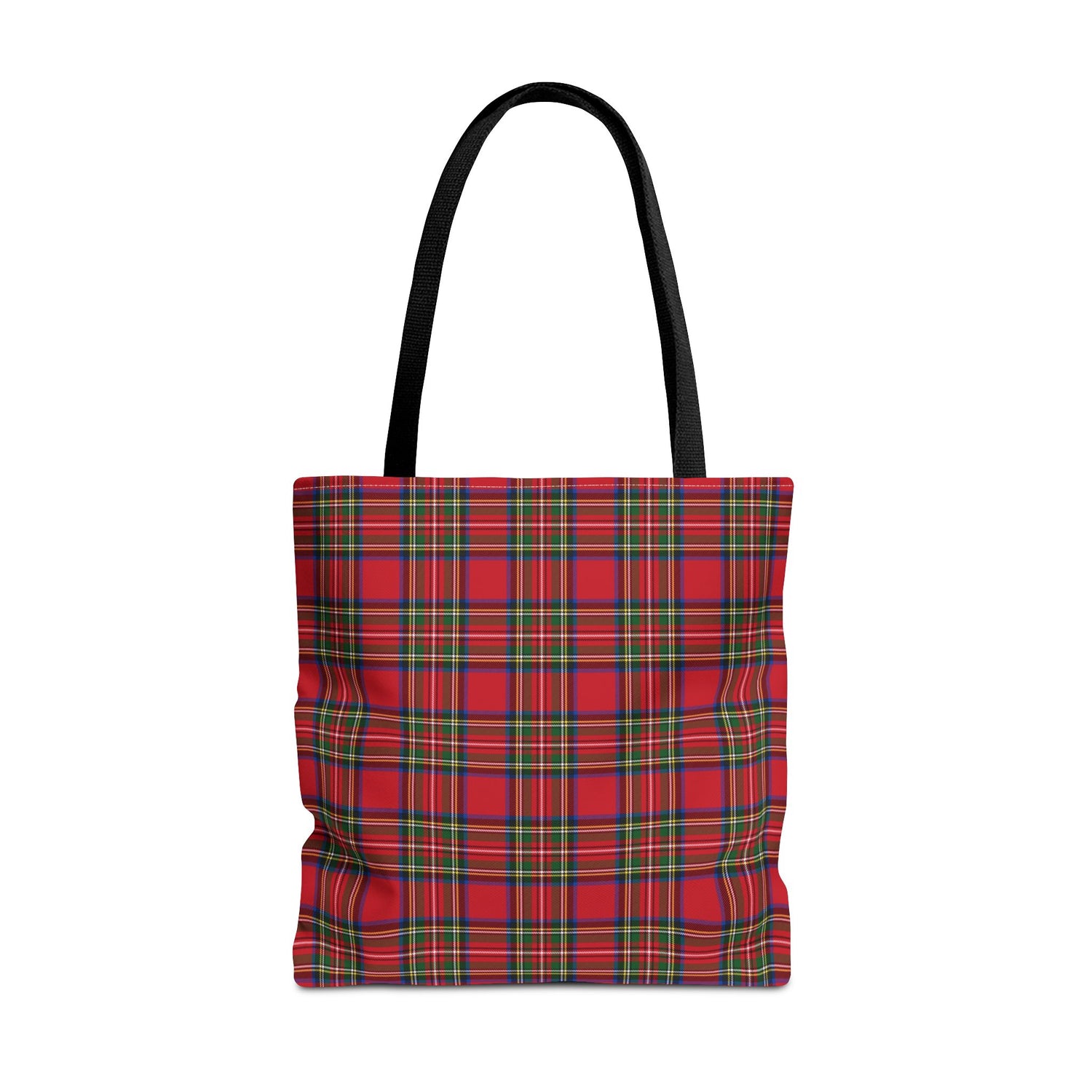 Red Christmas Plaid Tote Bag