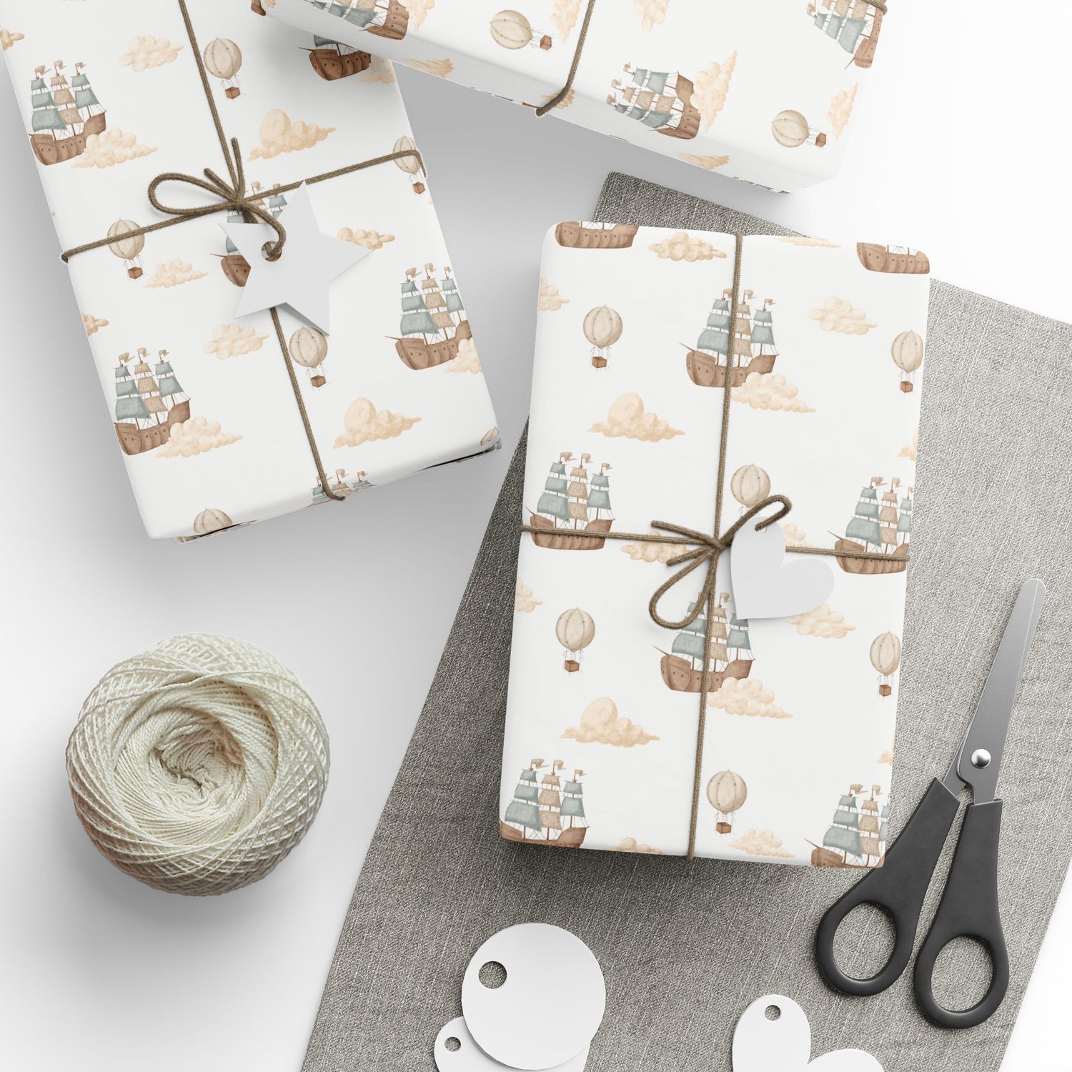 Premium Wrapping Paper- Pirate Ships