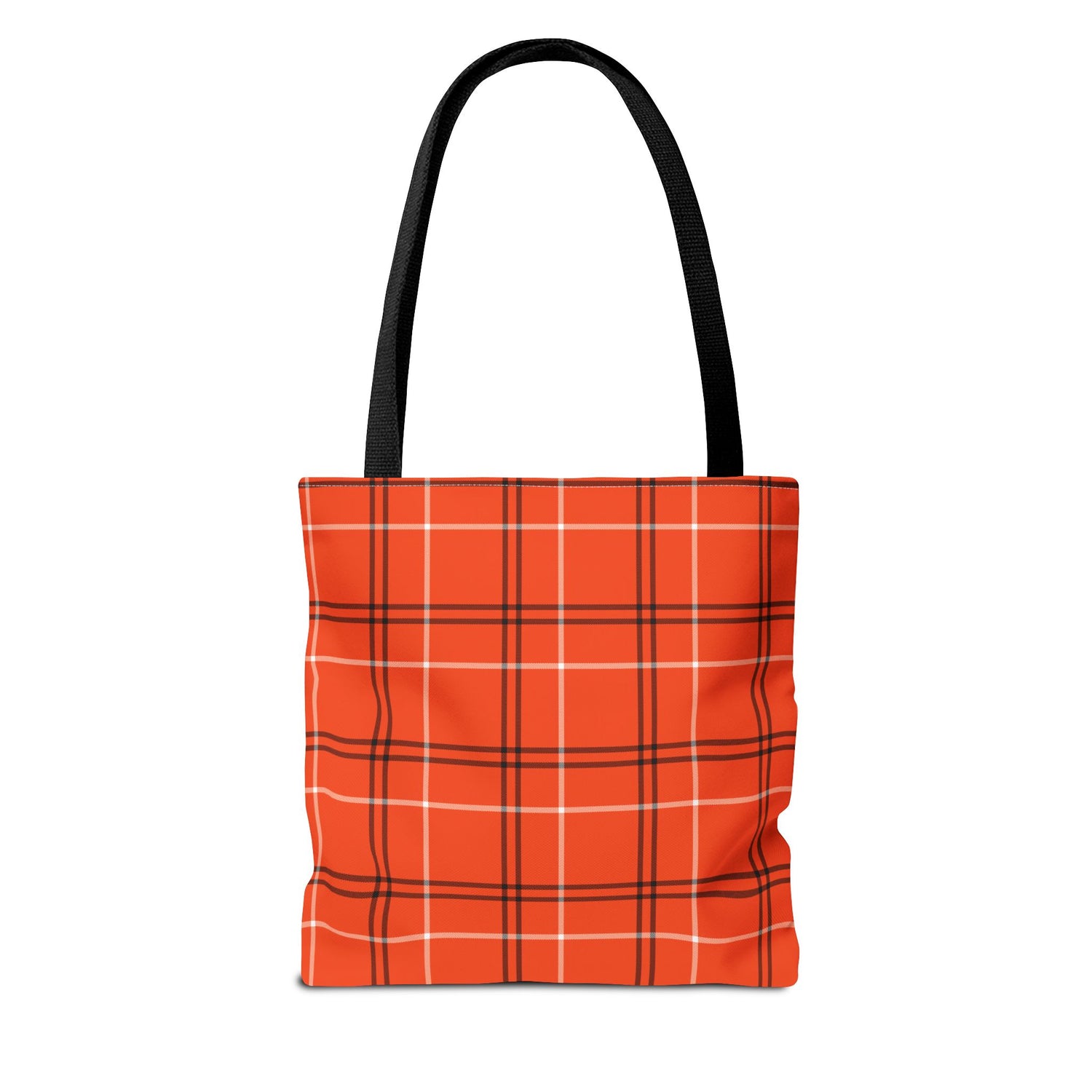 Tote Bag- Fall Orange Plaid