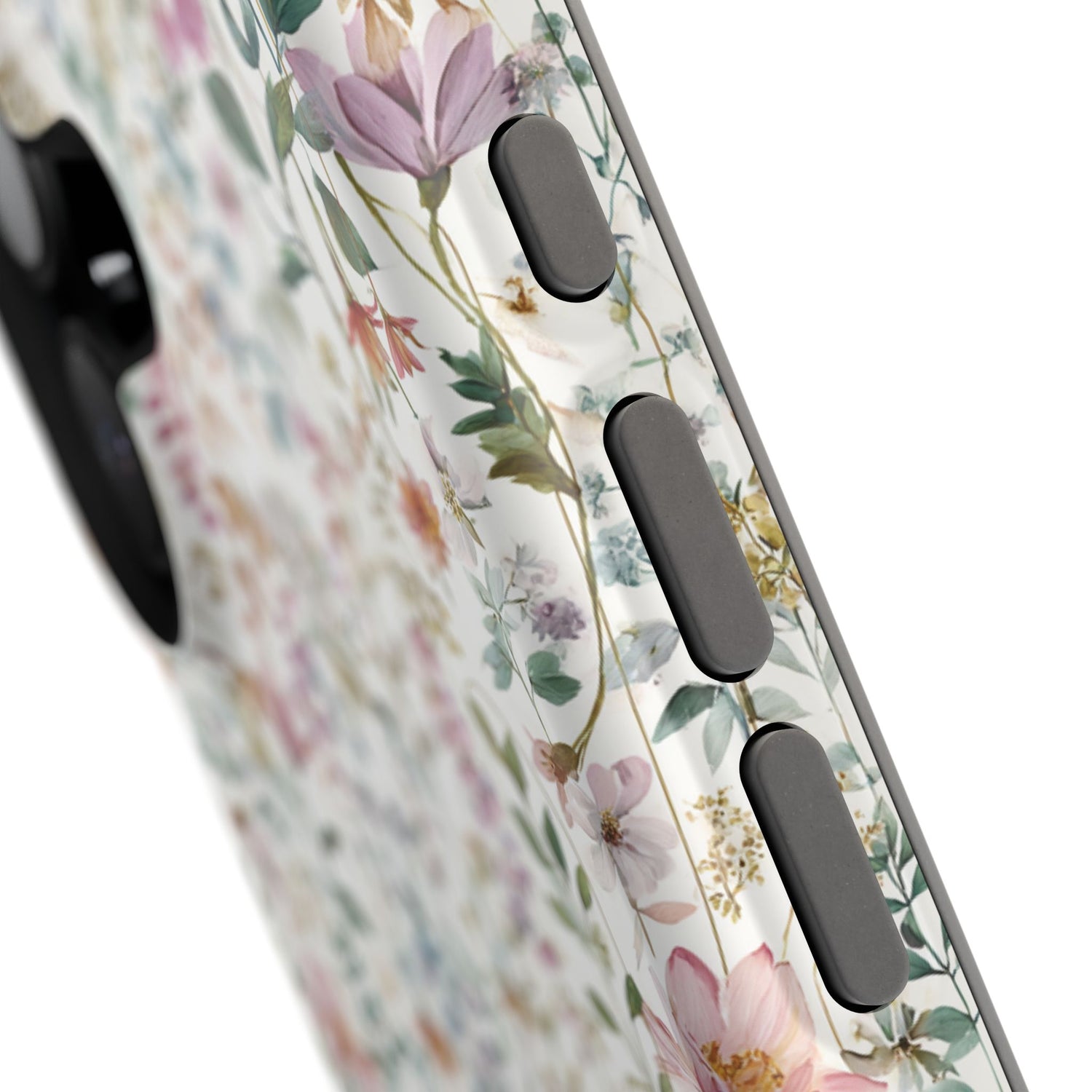 Floral Impact-Resistant Phone Case, iPhone, Samsung