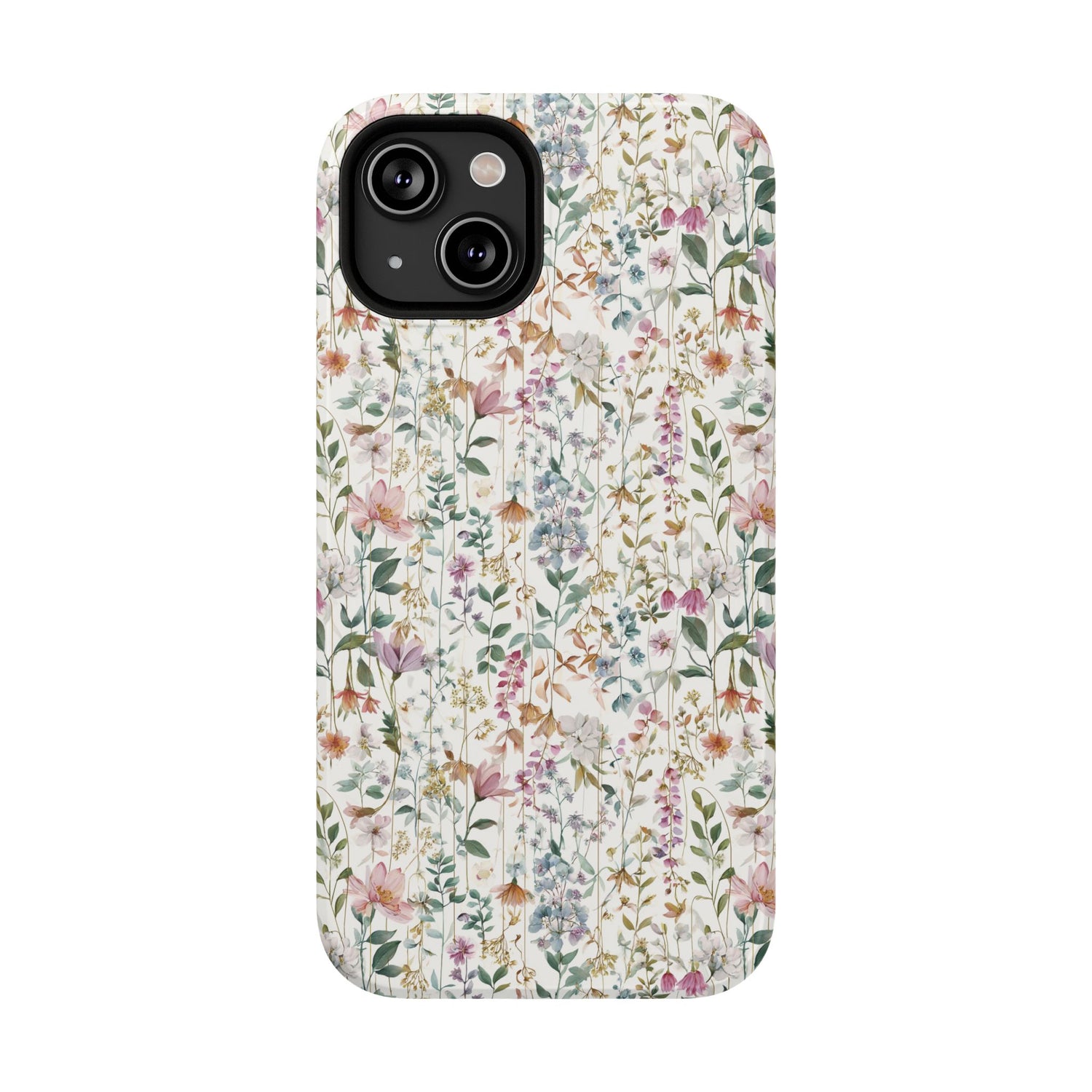 Floral Impact-Resistant Phone Case, iPhone, Samsung