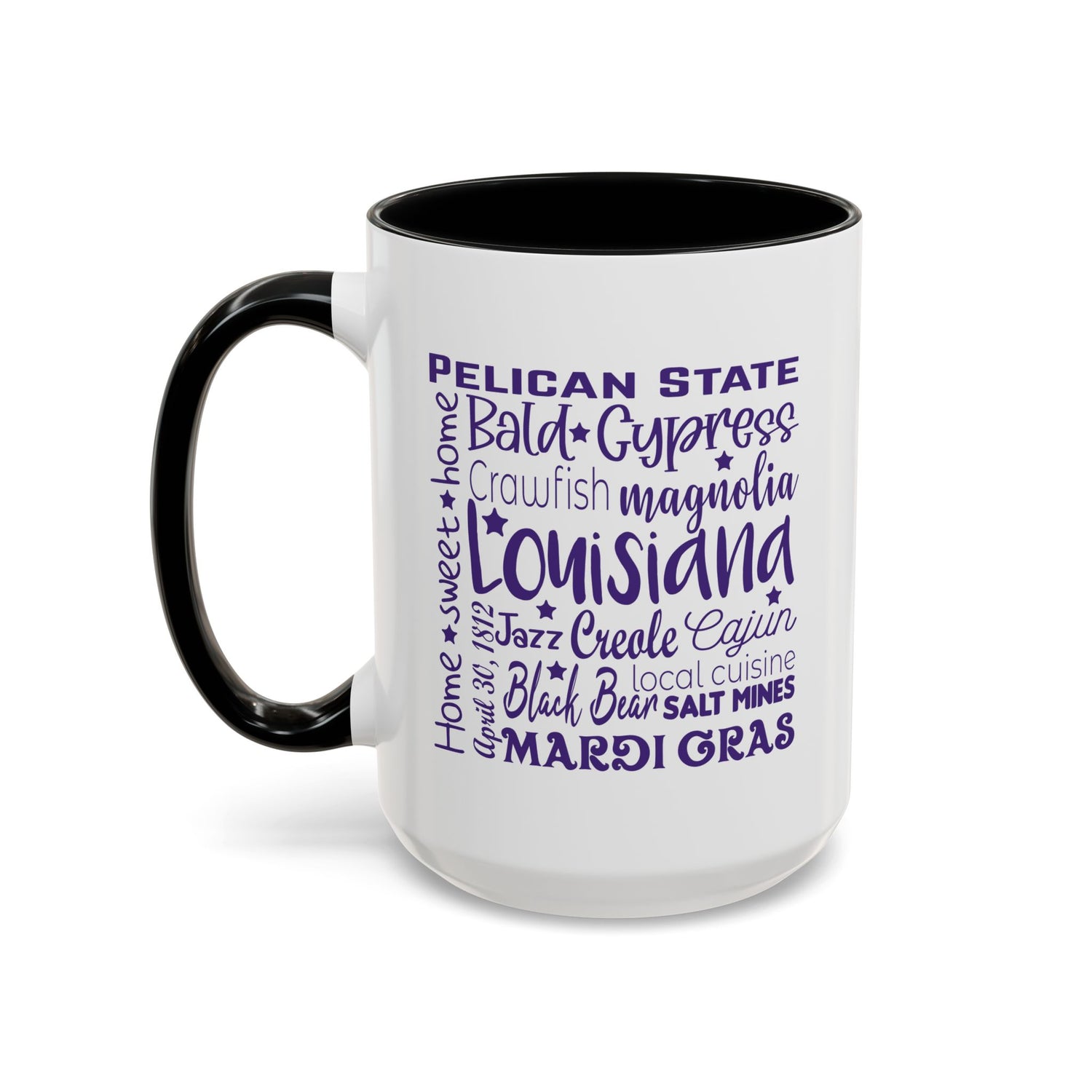 Louisiana Accent Coffee Mug - Perfect for Home & Kitchen, Gift for Mardi Gras, Inspirational Decor, Travel Souvenir, Unique Drinkware