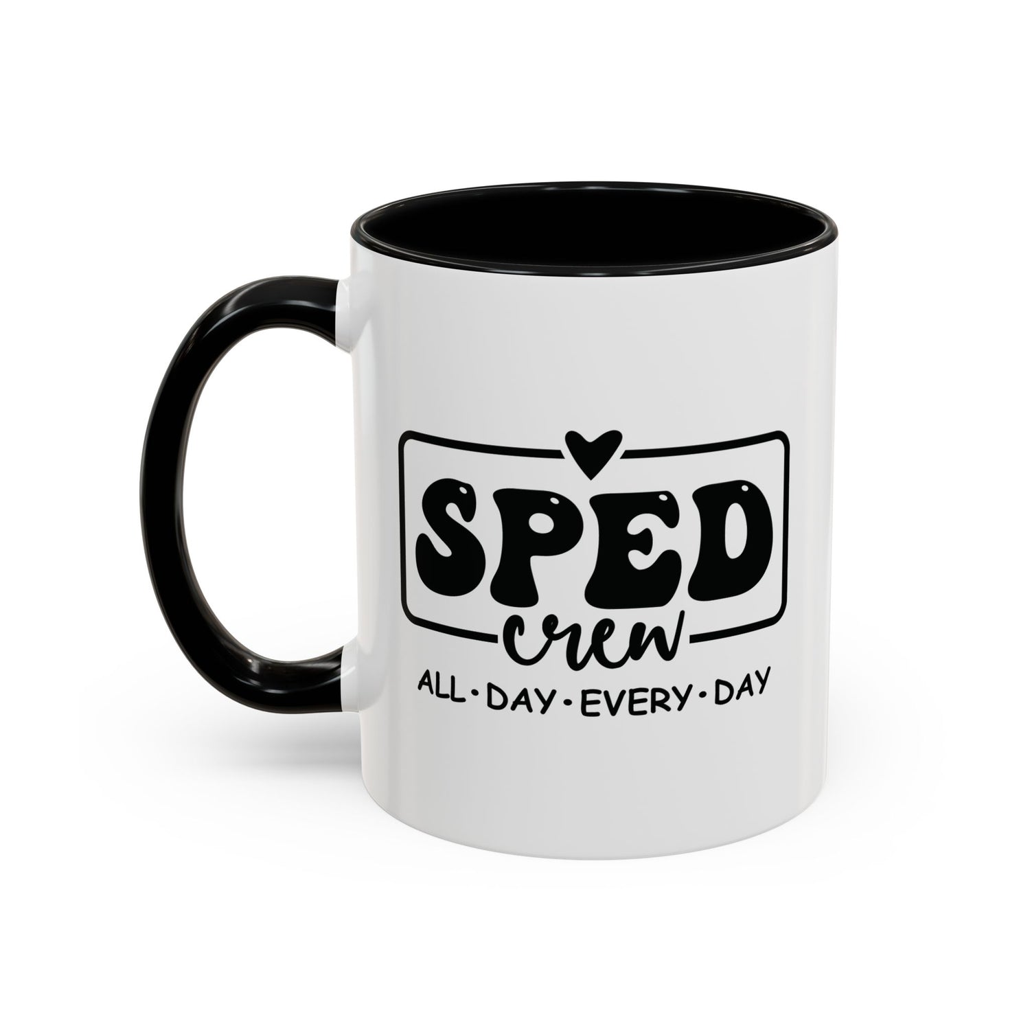 SPED Crew Accent Coffee Mug - Perfect for Teachers, Staff Gifts, Educational Appreciation, Fun Coffee Lovers