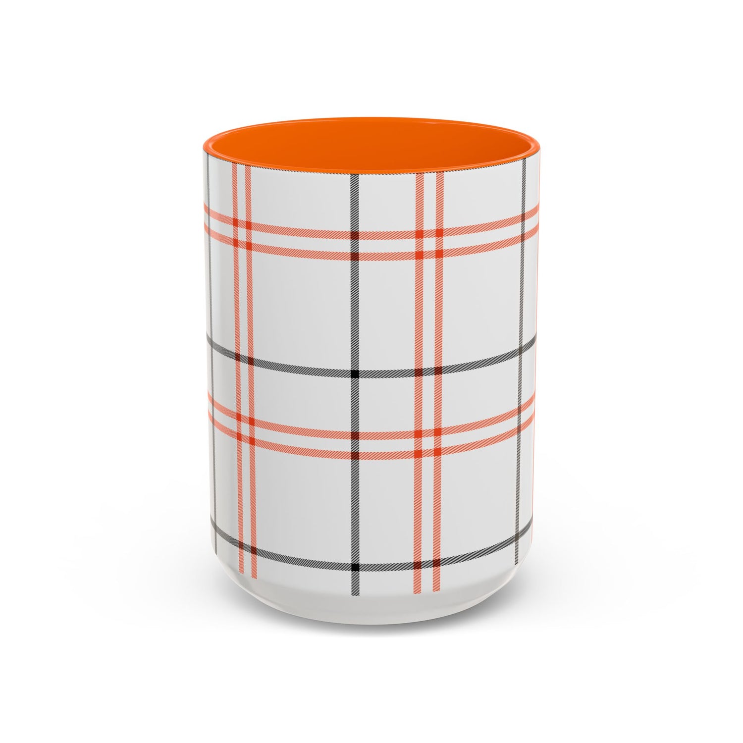 Plaid Accent Coffee Mug | Cozy Vibes, Perfect Gift for Coffee Lovers, Home Decor, Fall and Winter Celebrations, Kitchen Essentials