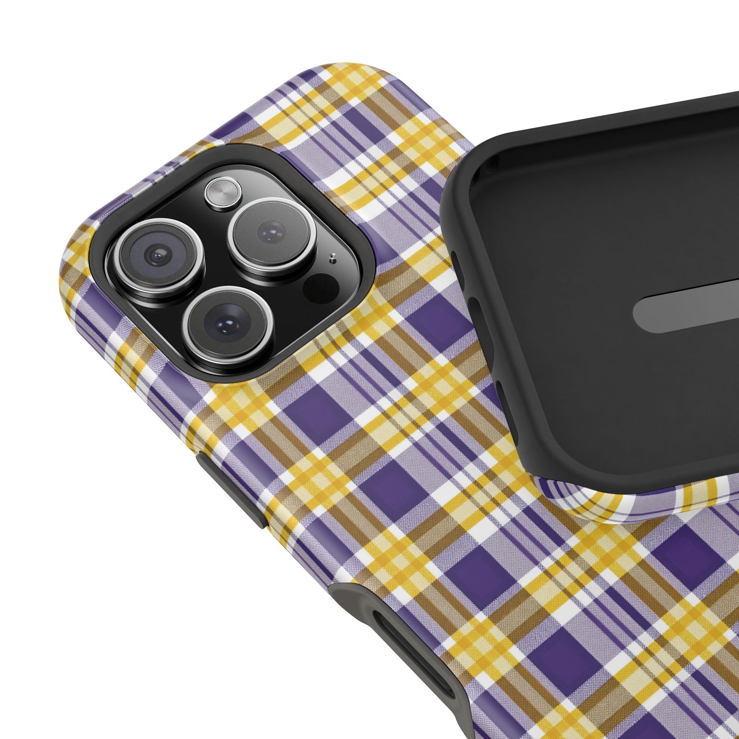 Impact-Resistant Phone Case- Louisiana Plaid