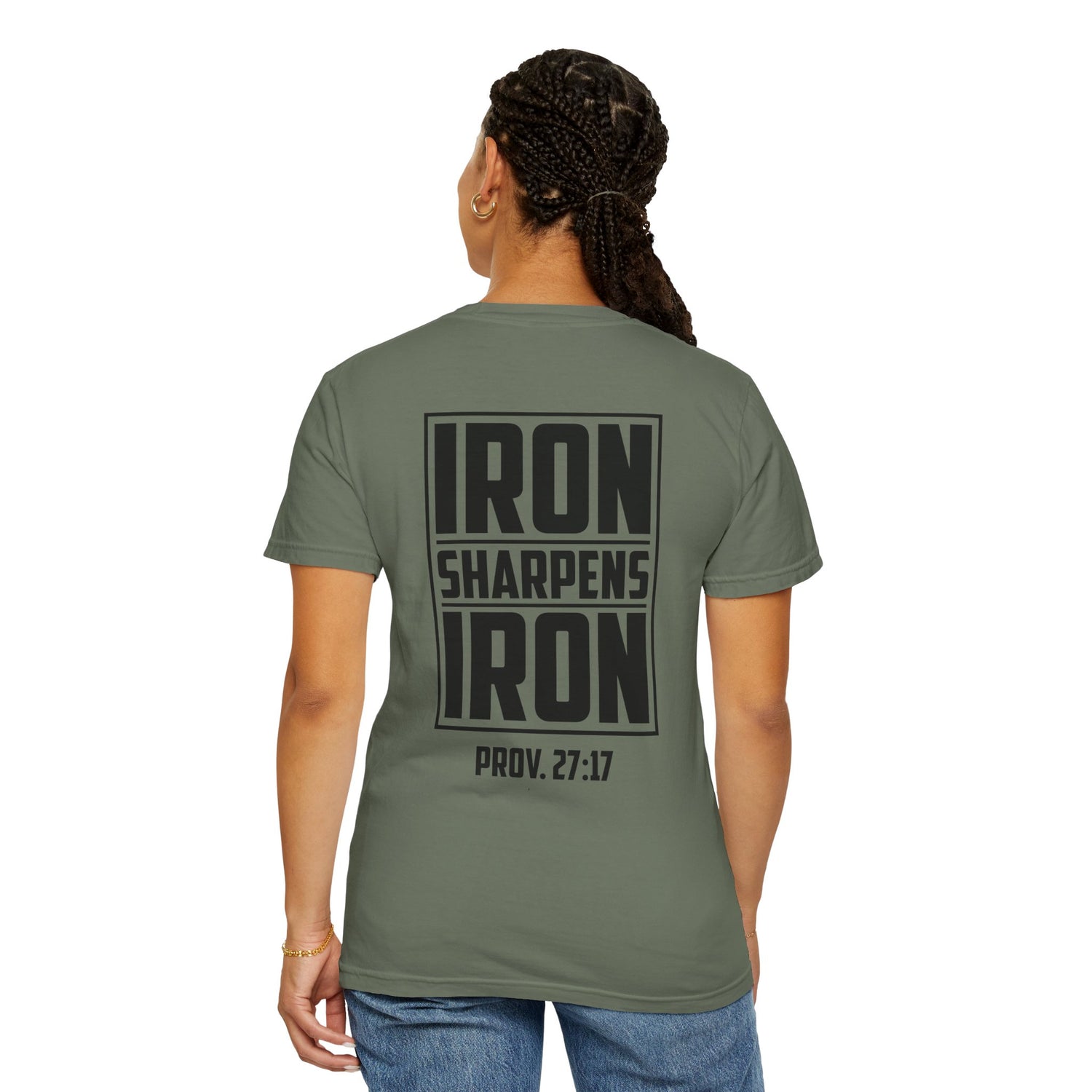 Inspirational Unisex T-Shirt, Motivational Tee for Everyday Wear, Iron Sharpens Iron, Christian Gift, Casual Fashion