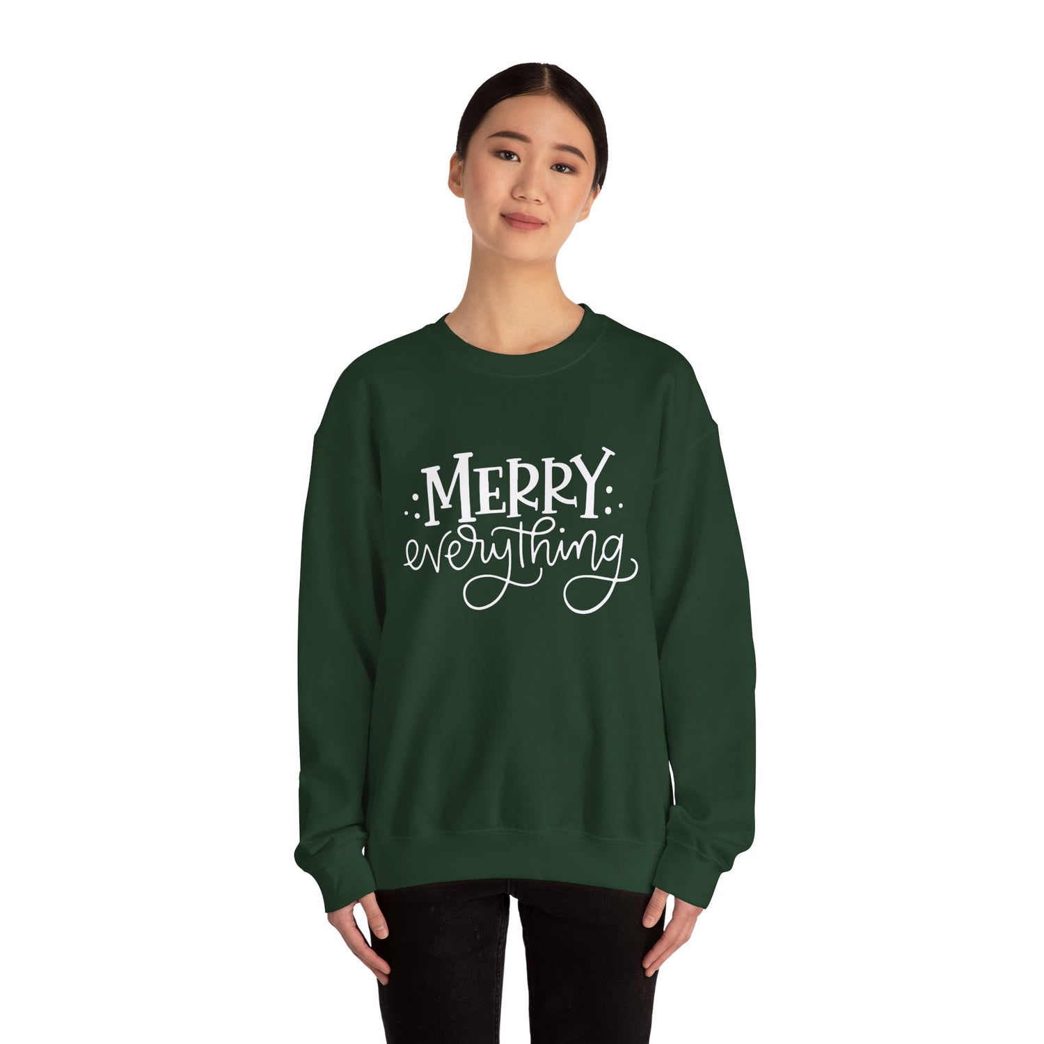 Merry Everything Gildan Crewneck Sweatshirt
