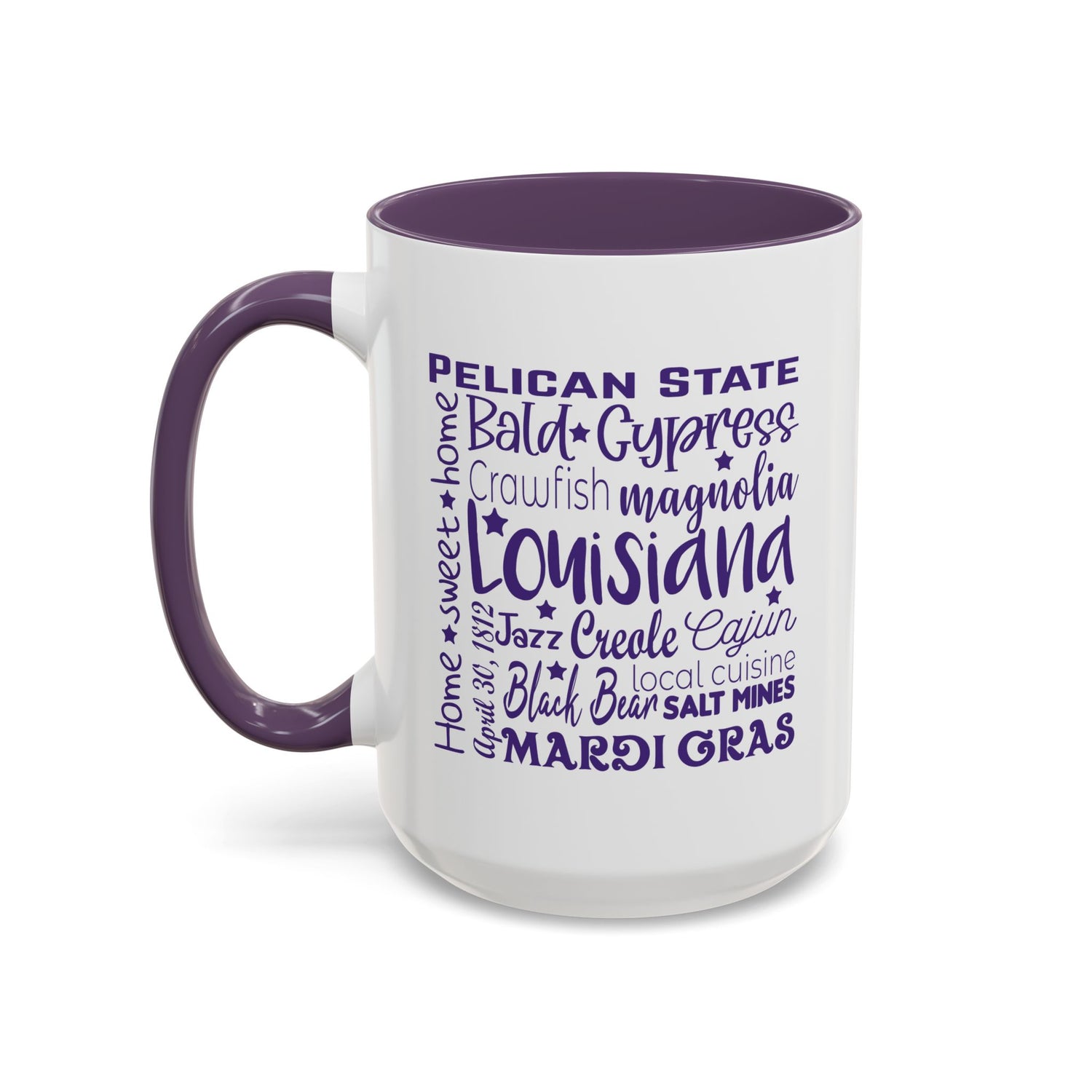 Louisiana Accent Coffee Mug - Perfect for Home & Kitchen, Gift for Mardi Gras, Inspirational Decor, Travel Souvenir, Unique Drinkware