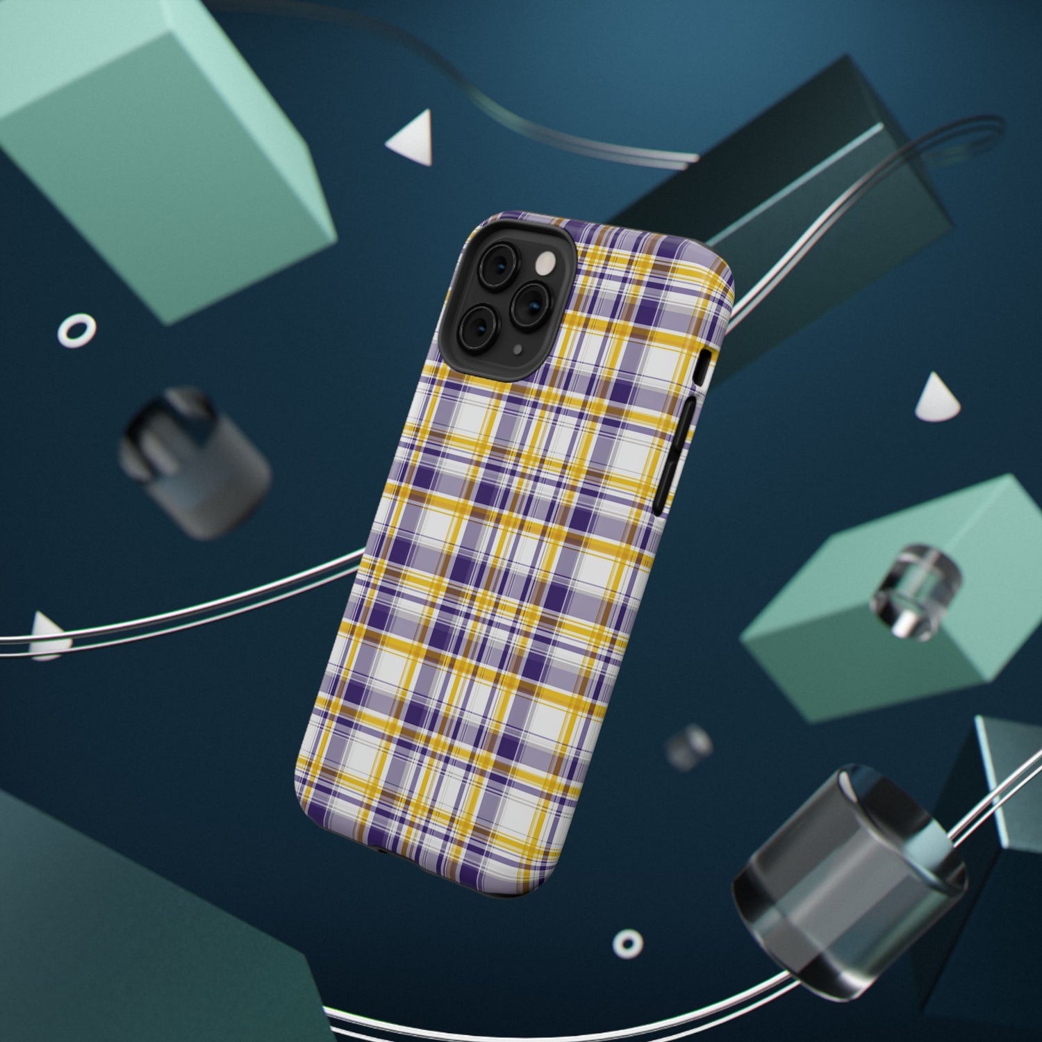 Louisiana Plaid Impact-Resistant Phone Case