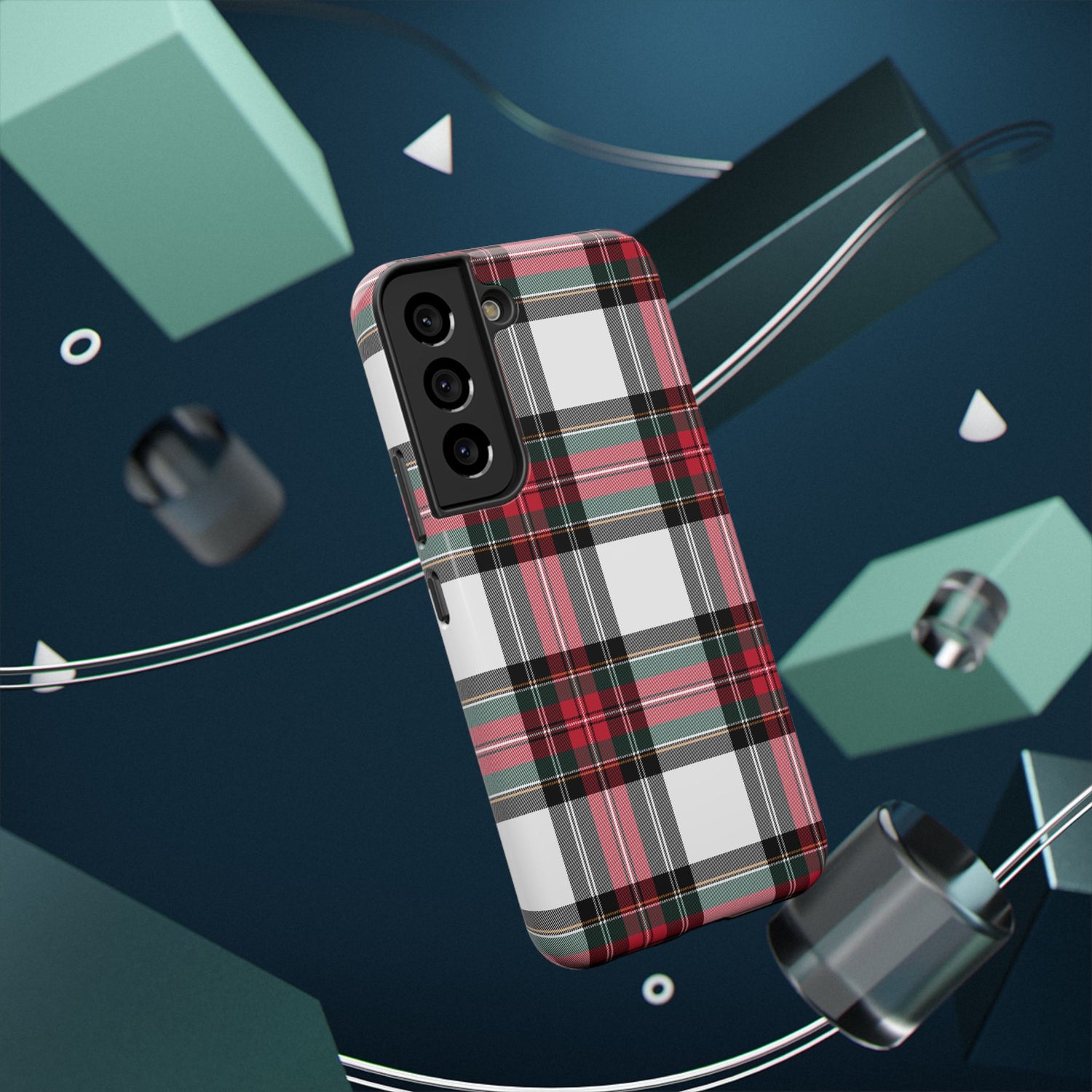 New Tartan Christmas Plaid Impact-Resistant Cases, iPhone, Samsung