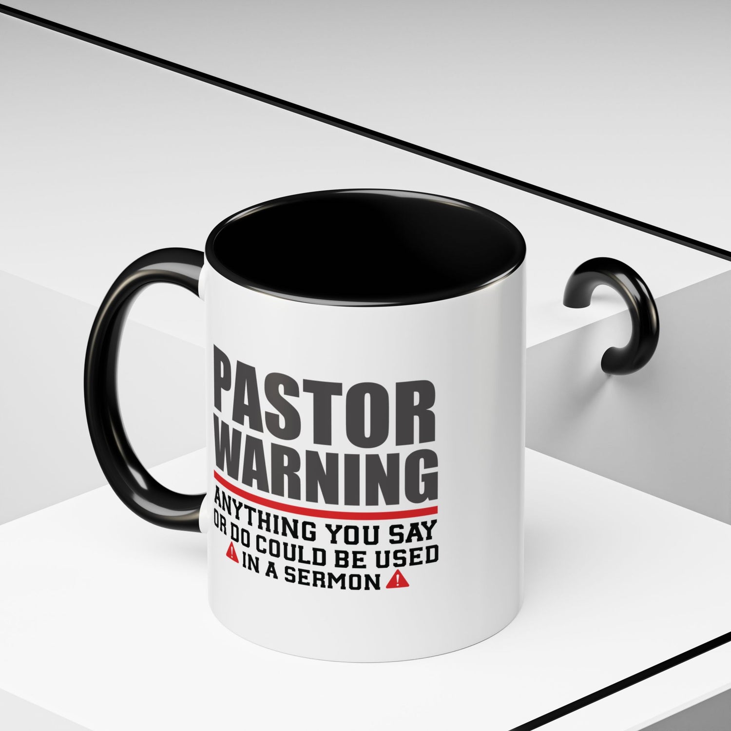 Funny Pastor Warning Coffee Mug, Christian Gift for Pastors, Humorous Church Coffee Cup, Sermon Inspiration Mug, For Ministry Lovers