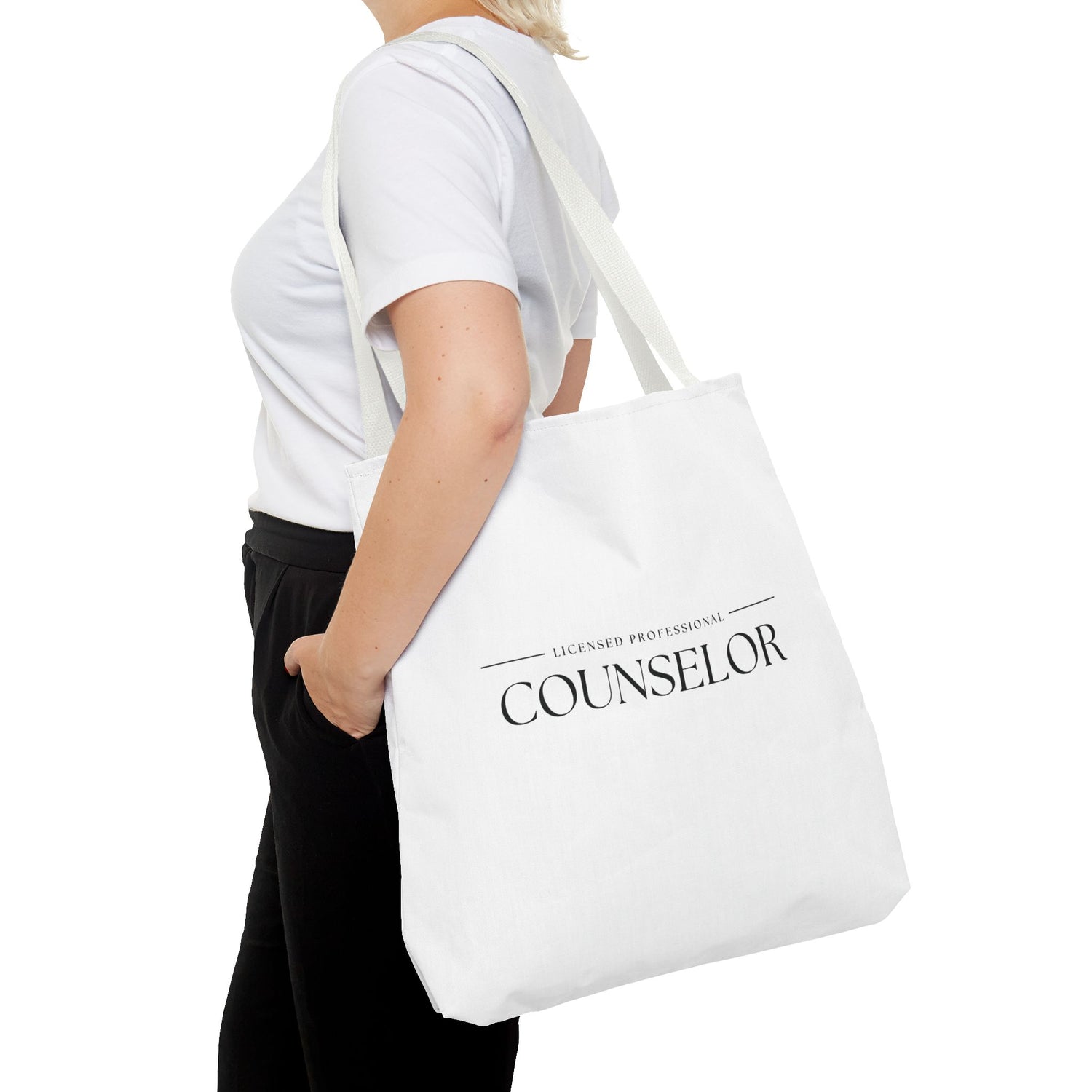 Licensed Counselor Tote Bag | Eco-Friendly Shopping Bag | Gift for Counselors, Therapist Tote, Daily Use Bag, Professional Accessory