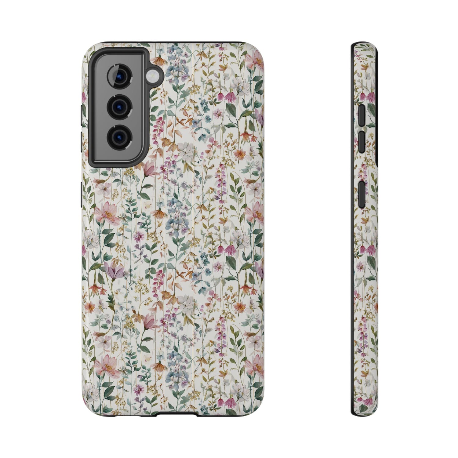 Phone case with floral pattern on a white background