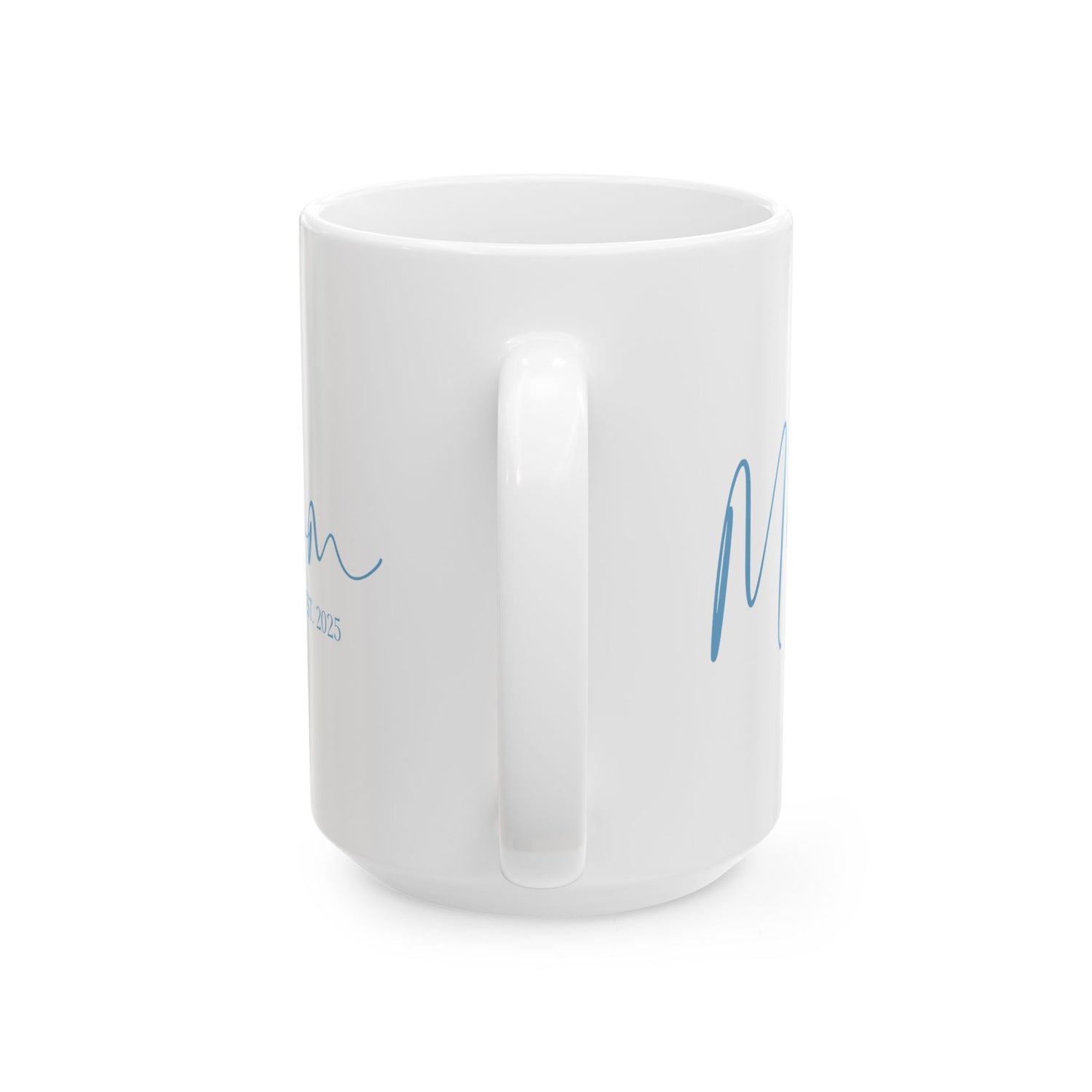 New Mom Mug - Mom Est. 2025 Blue Design