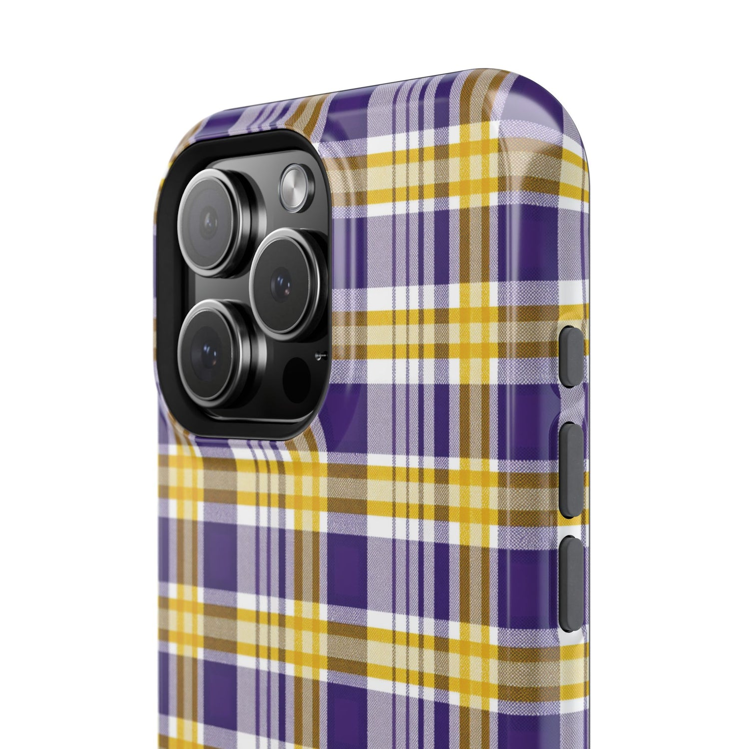 Impact-Resistant Phone Case- Louisiana Plaid