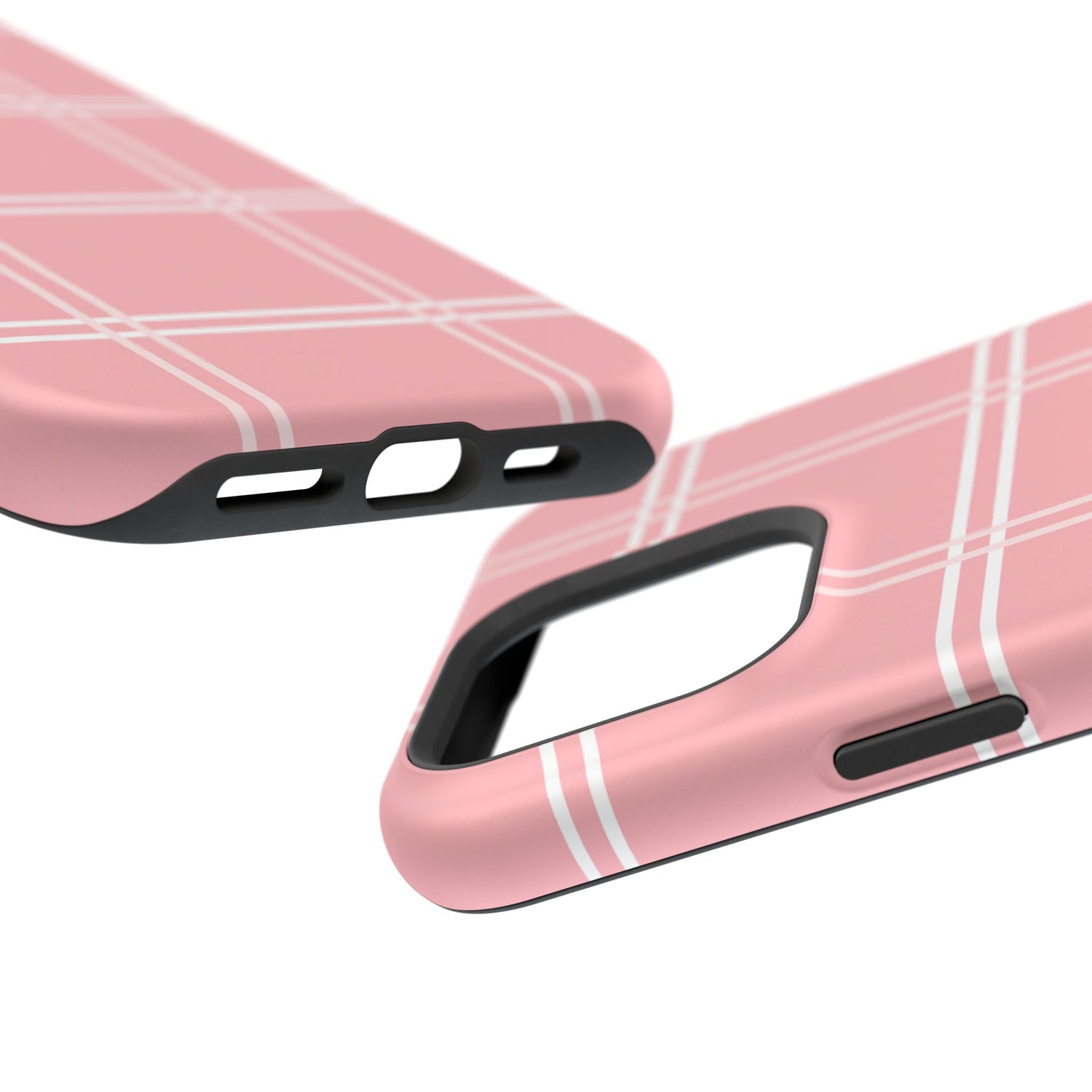 Impact-Resistant Phone Case -Girly Plaid