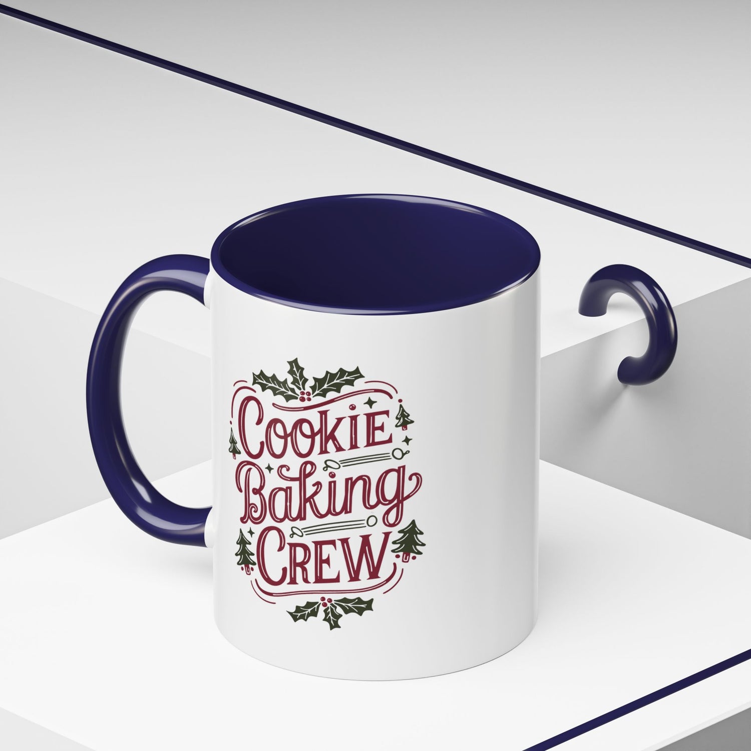 Cookie Baking Crew Coffee Mug | Holiday Gift for Bakers | Cute Ceramic Cup for Home, Kitchen Decor, Christmas, Cookie Lovers