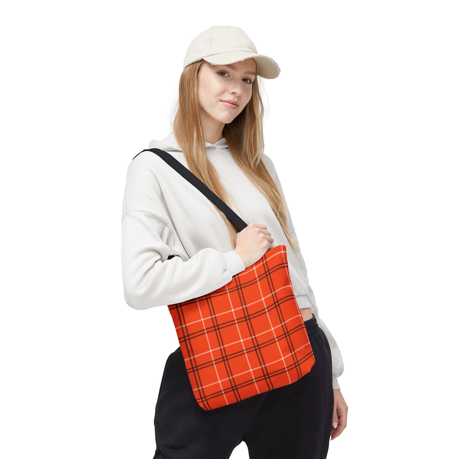 Tote Bag- Fall Orange Plaid