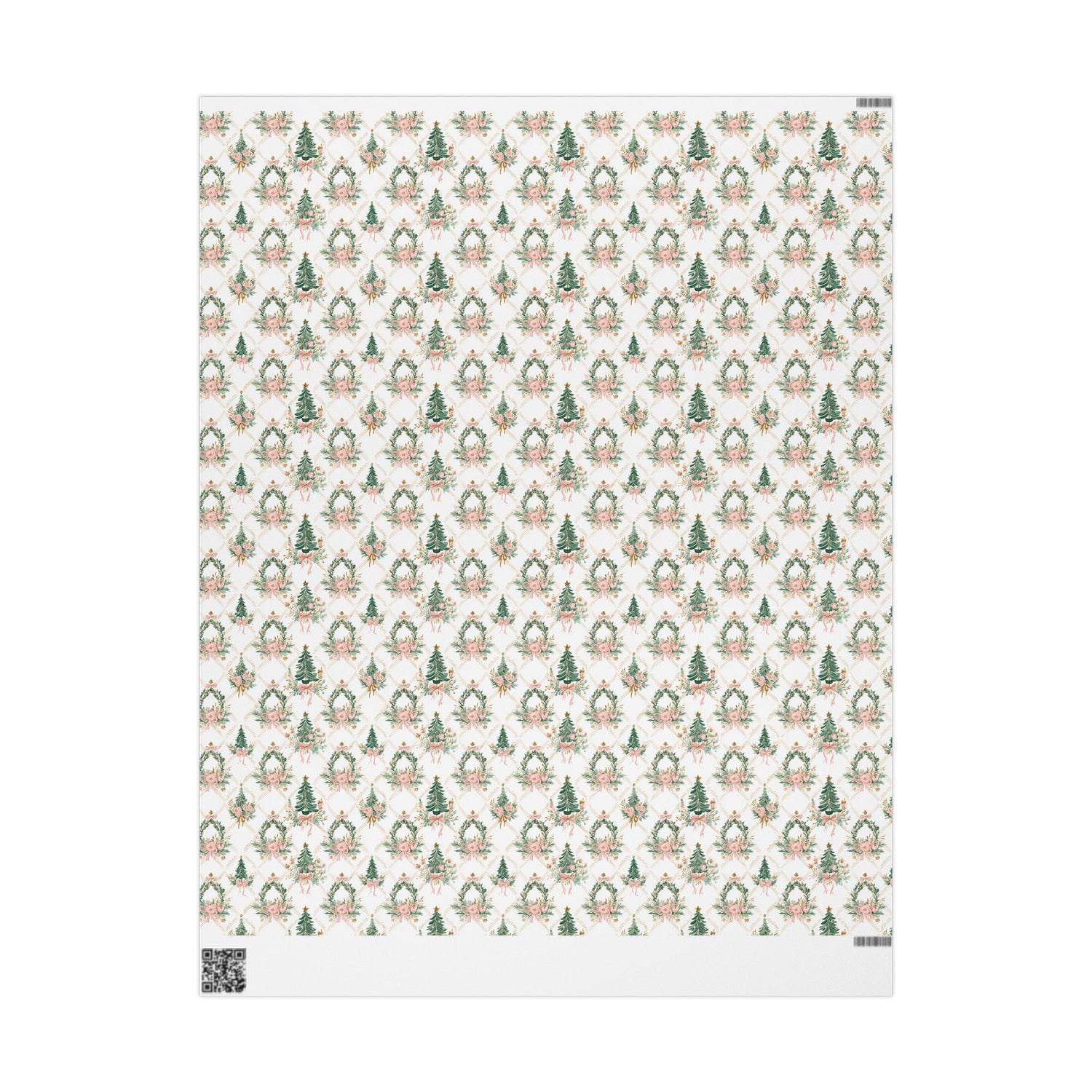Patterned paper with geometric design on a white background