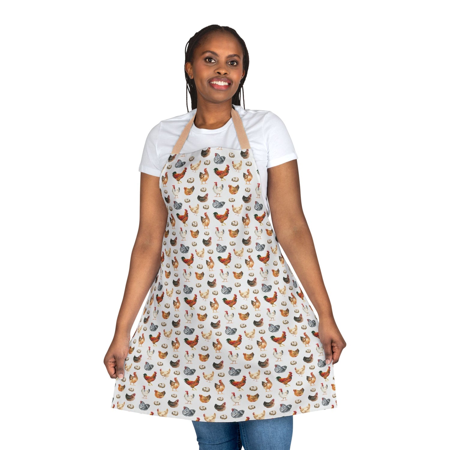 Charming Chicken Apron for Home Chefs, Cute Cooking Gift, Farmhouse Kitchen Decor, Party Apron for Gatherings, Unique Culinary Accessory