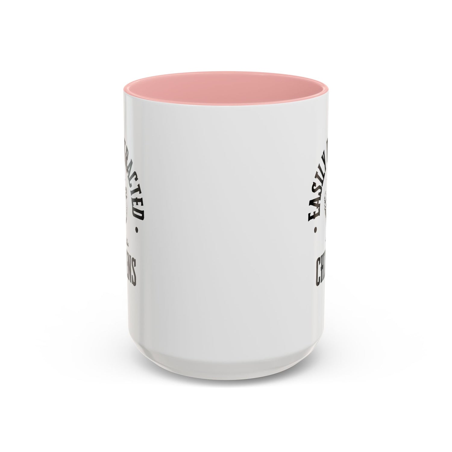 Funny Mug/Chicken Lover/Funny Gift/Gifts under 20/Accent Coffee Mug, 11oz "Easily Distracted By Chickens"