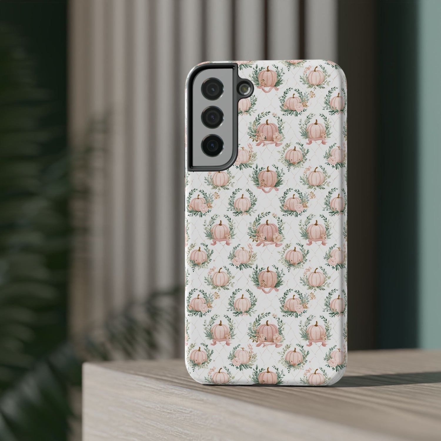 Elegant Pumpkin Impact-Resistant Phone Case, iPhone, Samsung