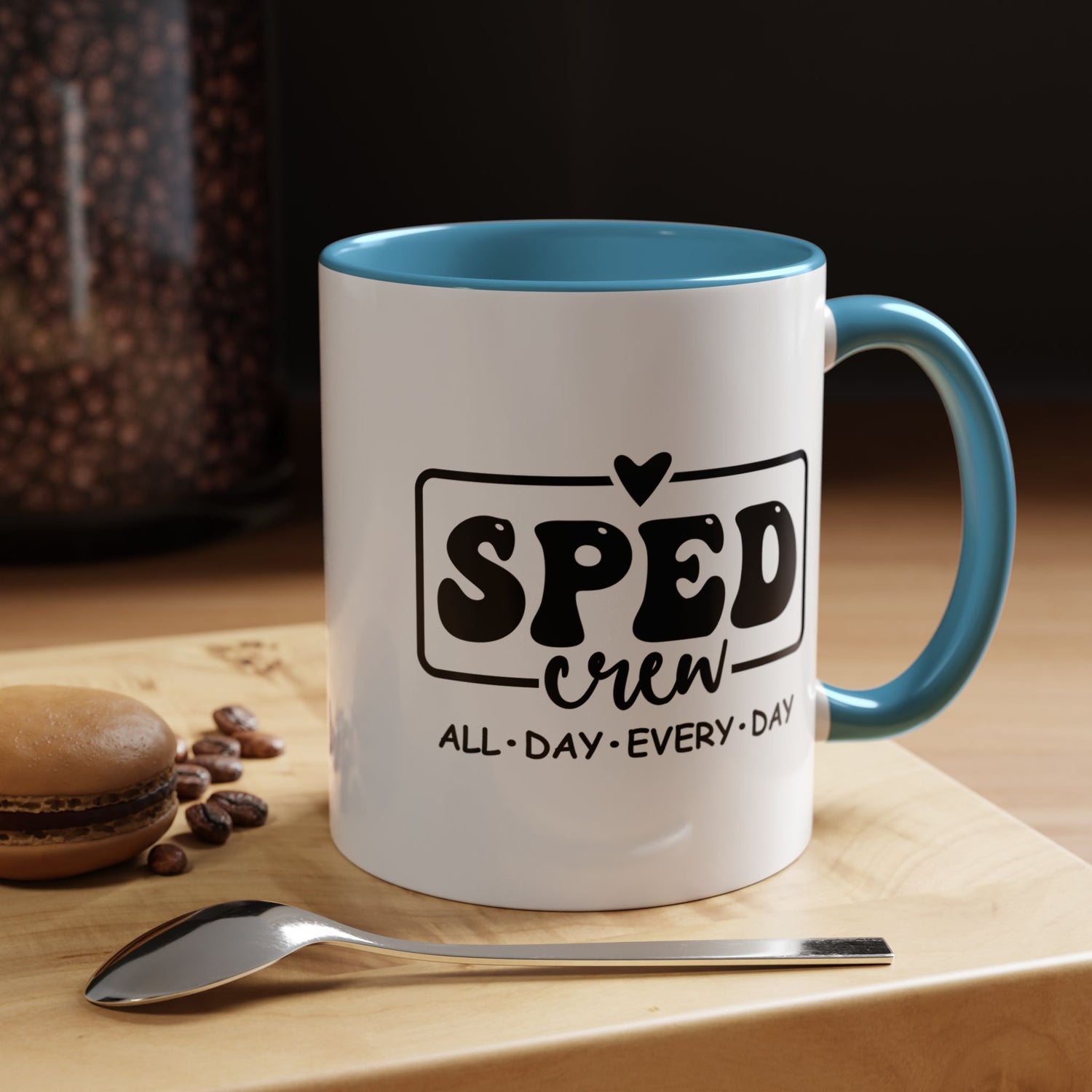 SPED Crew Accent Coffee Mug - Perfect for Teachers, Staff Gifts, Educational Appreciation, Fun Coffee Lovers