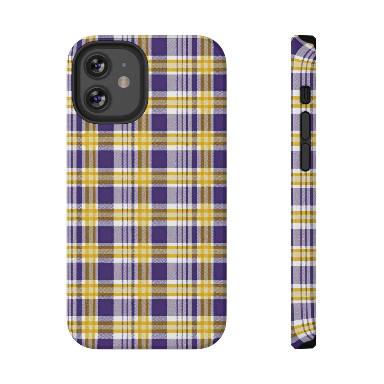 Impact-Resistant Phone Case- Louisiana Plaid