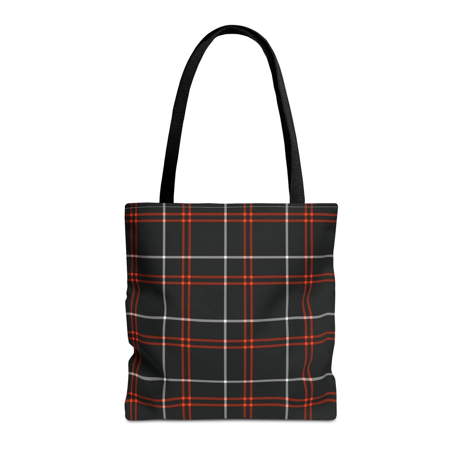 Tote Bag Fall Black Plaid