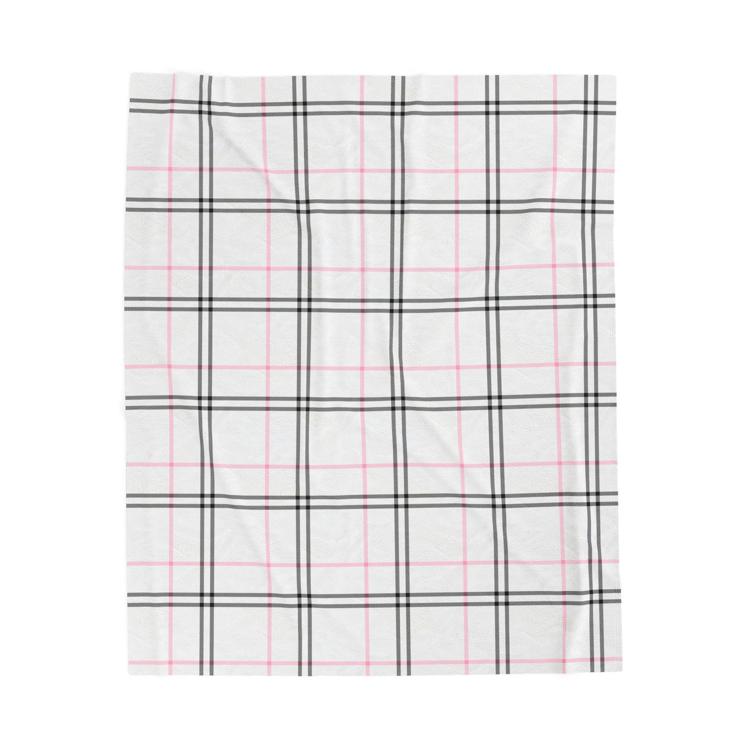 Cozy Plaid Velveteen Plush Blanket, Soft Throw for Home Decor, Perfect for Gifts, Relaxing, Holiday Comfort, Snuggling, Winter Warmth