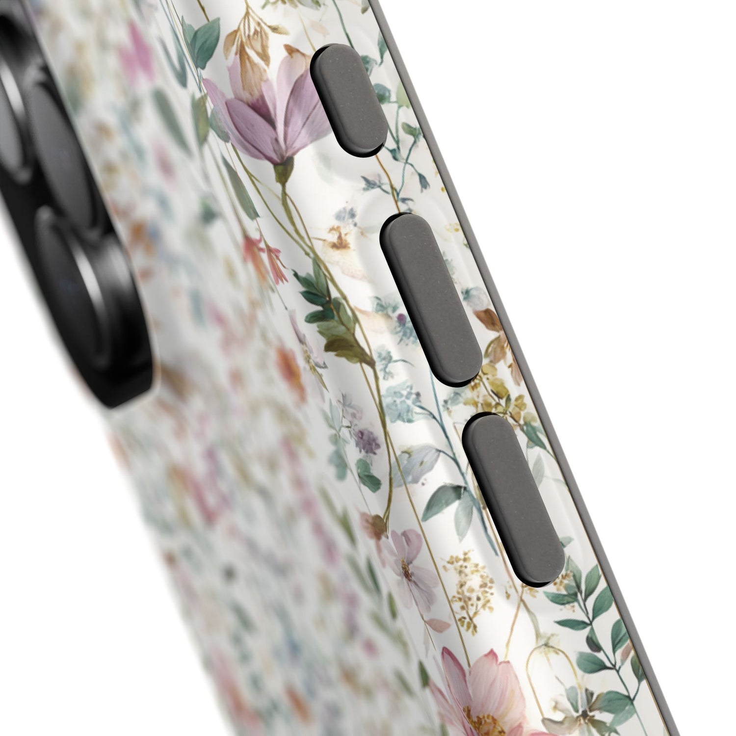 Floral Impact-Resistant Phone Case, iPhone, Samsung