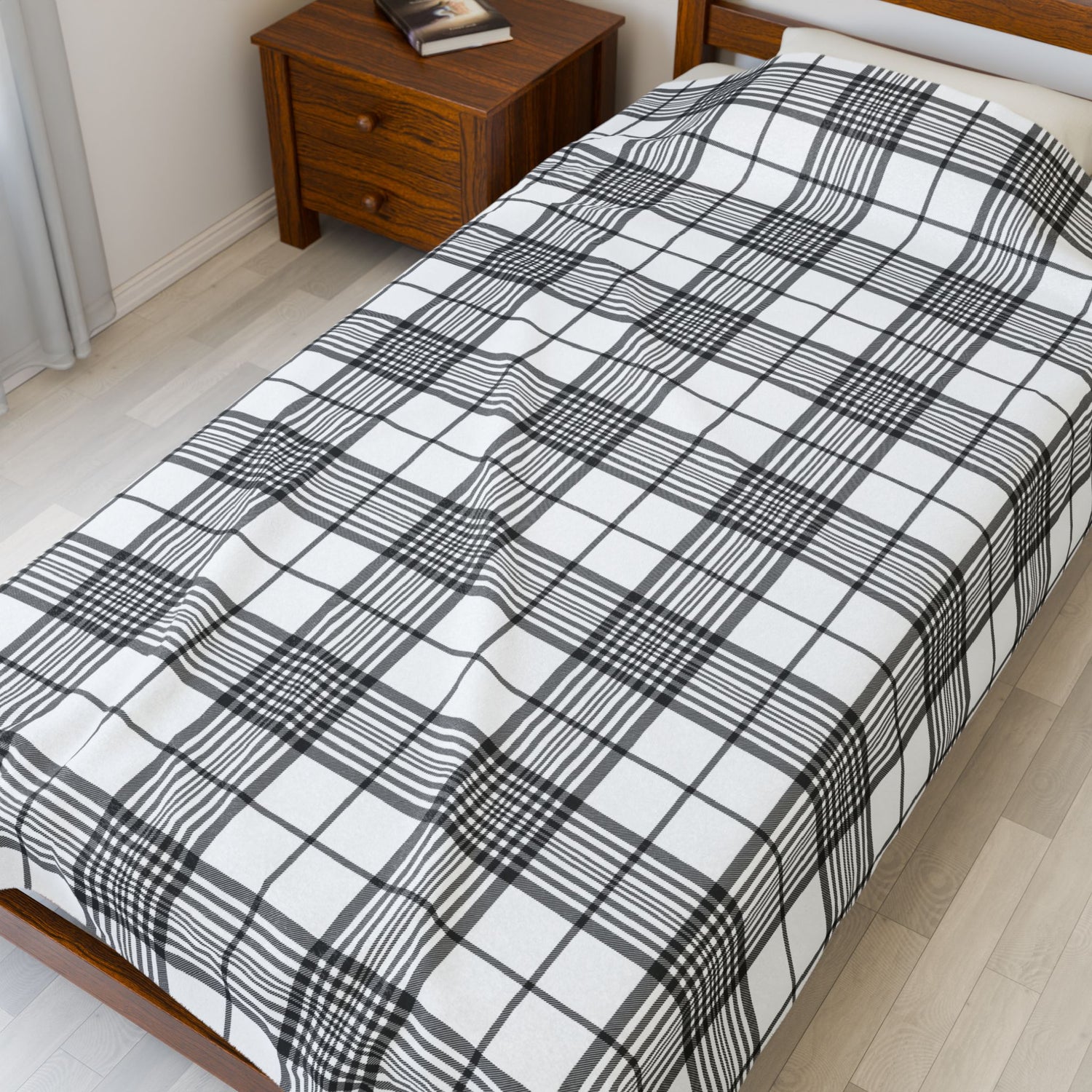 Cozy Velveteen Plush Blanket for Home Decor, Gift for Him/Her, Snuggle Blanket, Soft Throw, Winter Comfort, Whimsical Patterns