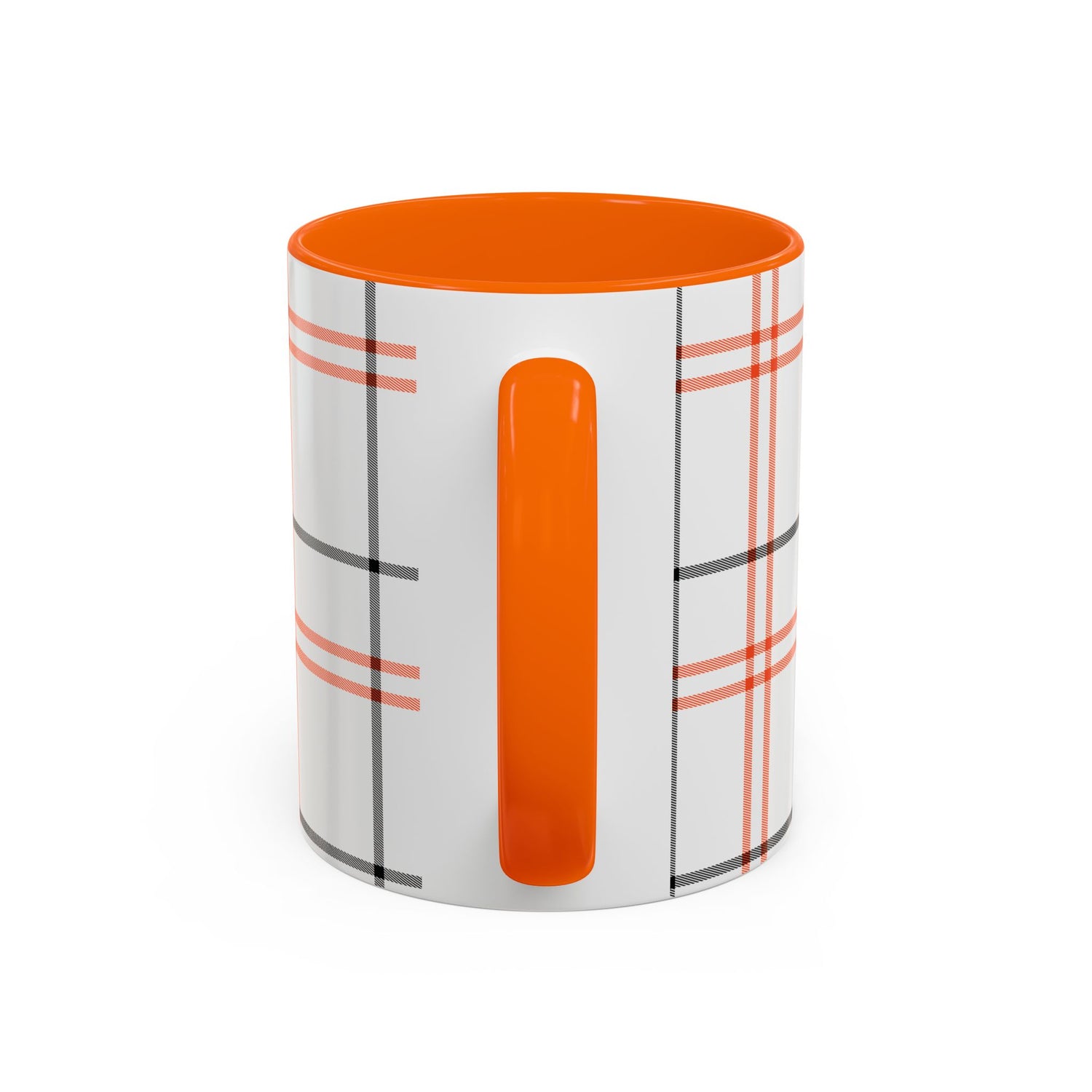 Plaid Accent Coffee Mug | Cozy Vibes, Perfect Gift for Coffee Lovers, Home Decor, Fall and Winter Celebrations, Kitchen Essentials