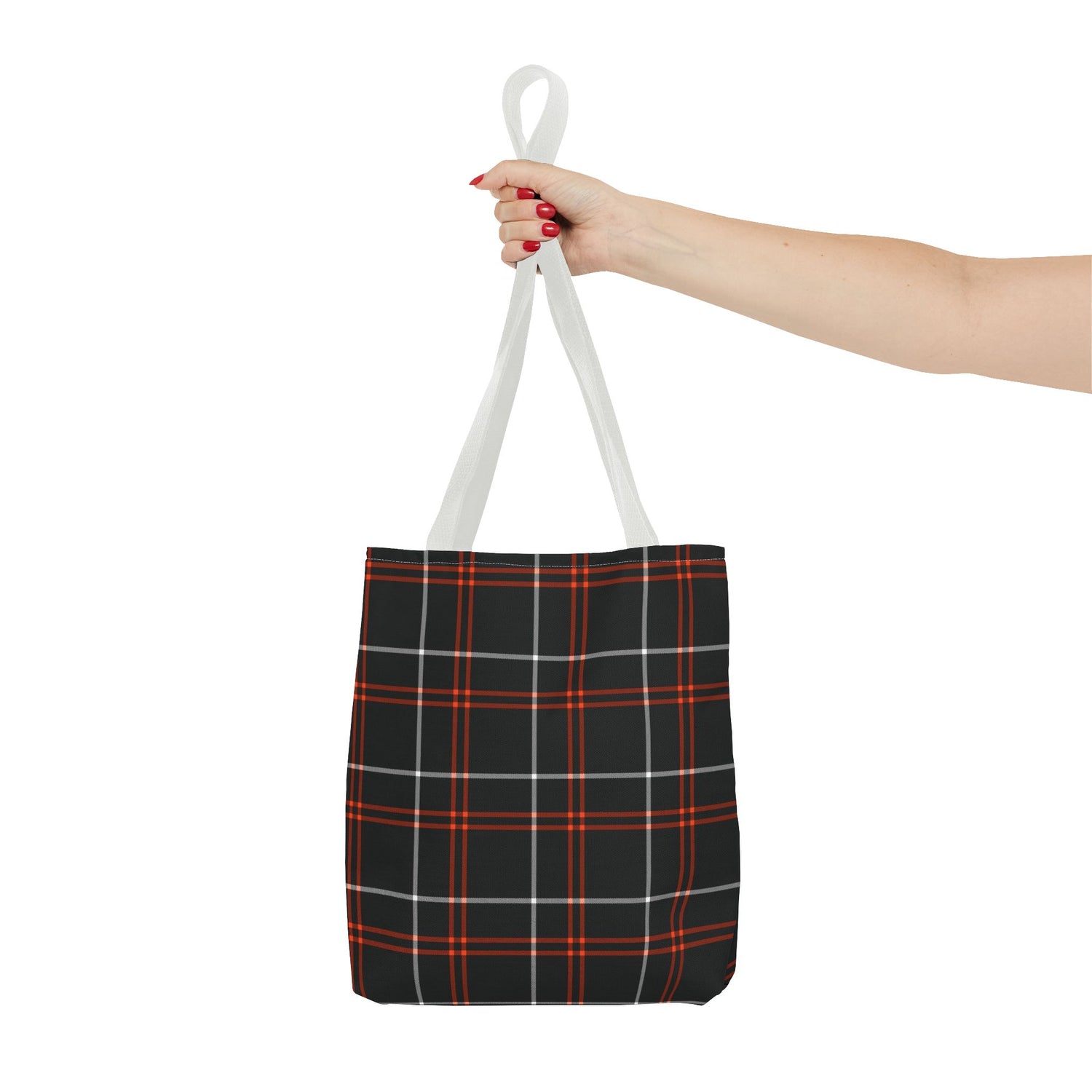 Tote Bag Fall Black Plaid