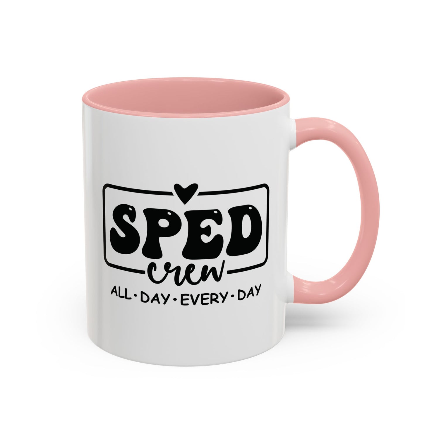 SPED Crew Accent Coffee Mug - Perfect for Teachers, Staff Gifts, Educational Appreciation, Fun Coffee Lovers