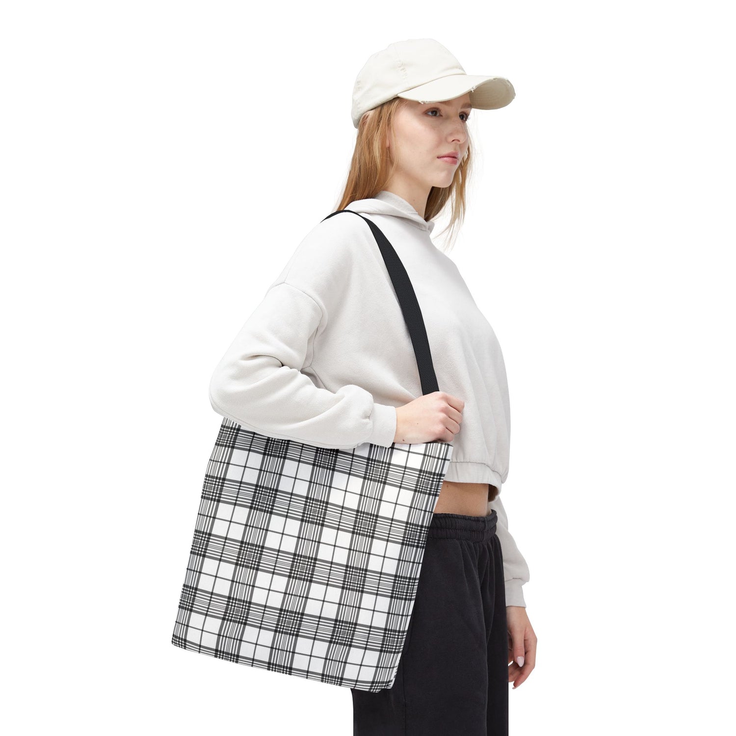 Farmhouse Plaid Tote Bag