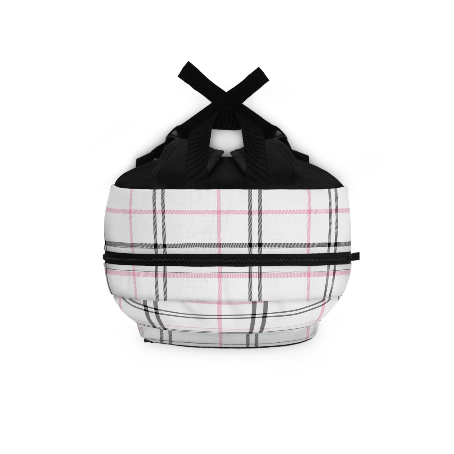Backpack- Preppy Plaid Black Pink