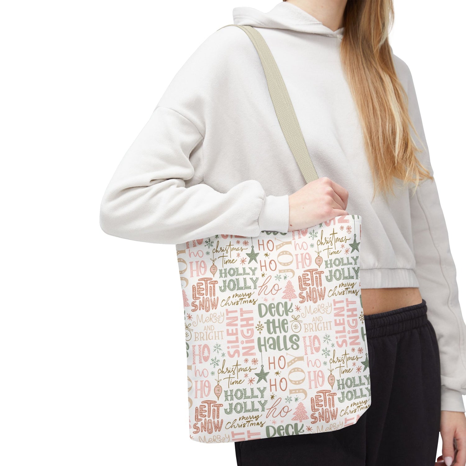 Christmas Phrases Tote Bag