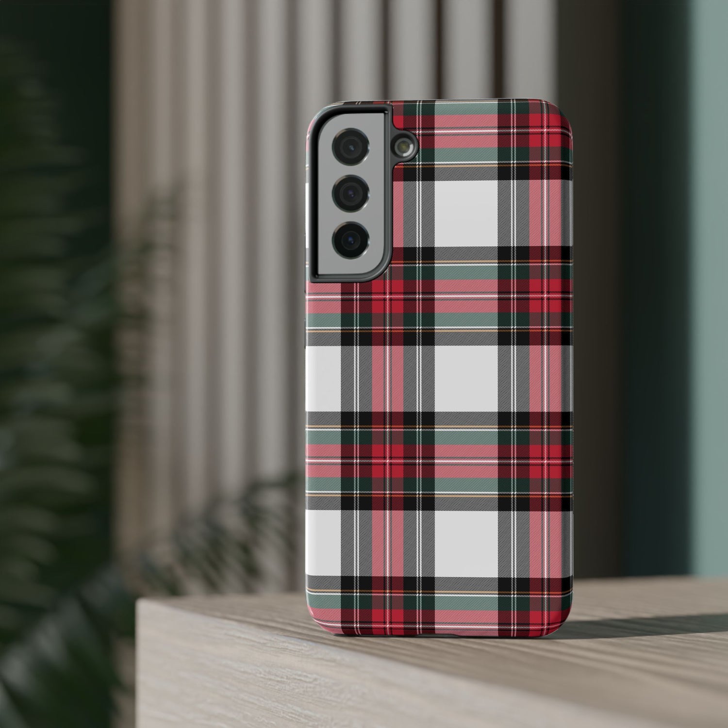 New Tartan Christmas Plaid Impact-Resistant Cases, iPhone, Samsung