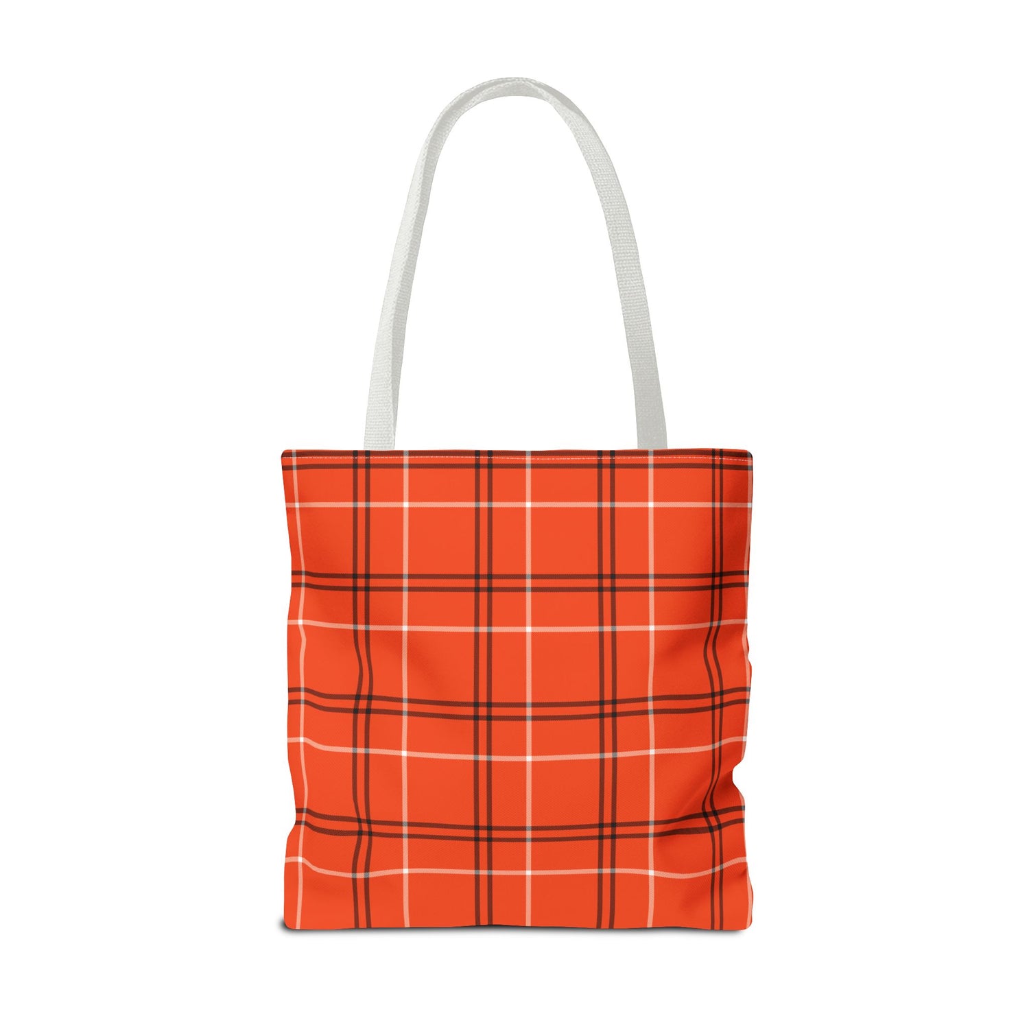 Tote Bag- Fall Orange Plaid