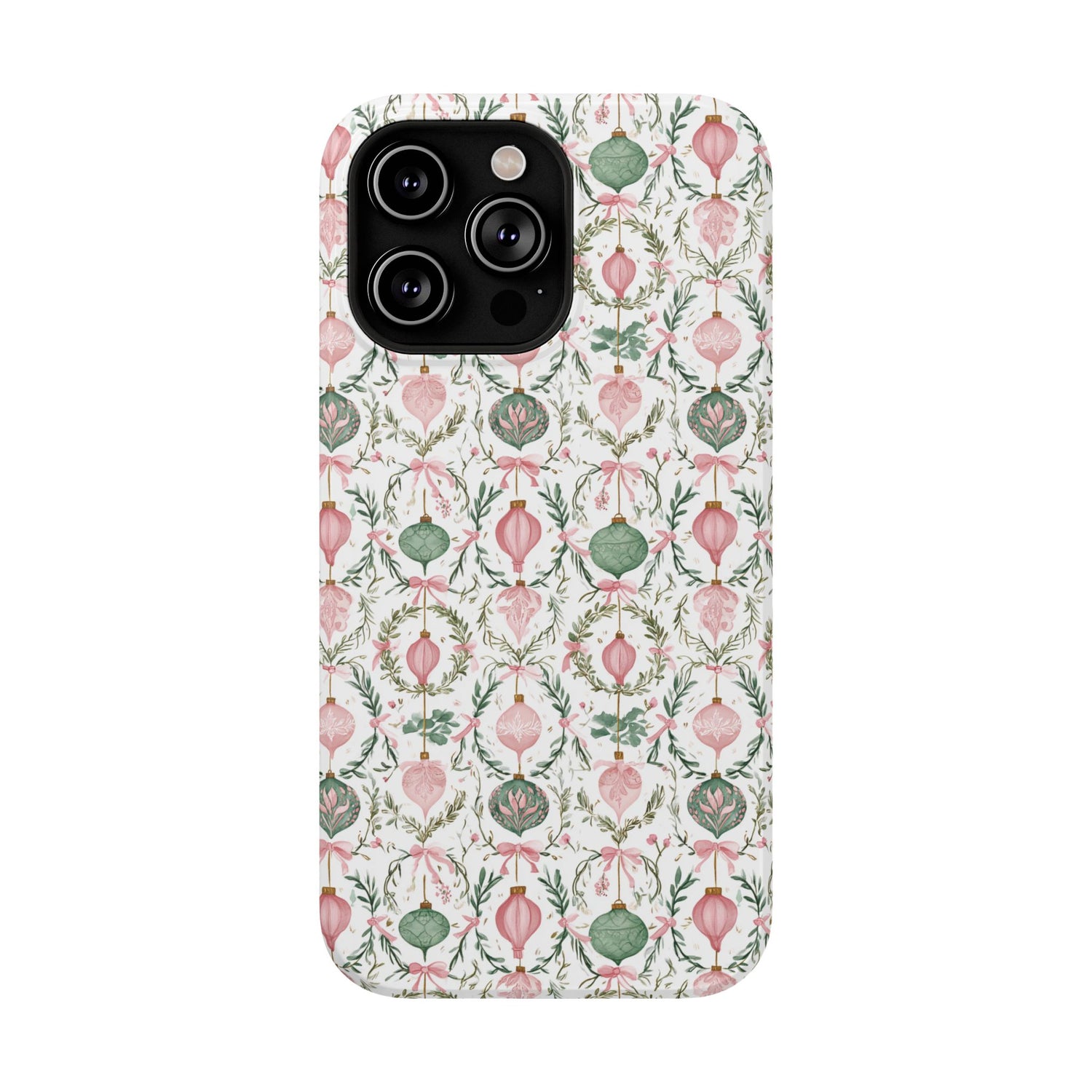 Holiday Ornaments Impact-Resistant Phone Case, iPhone, Samsung