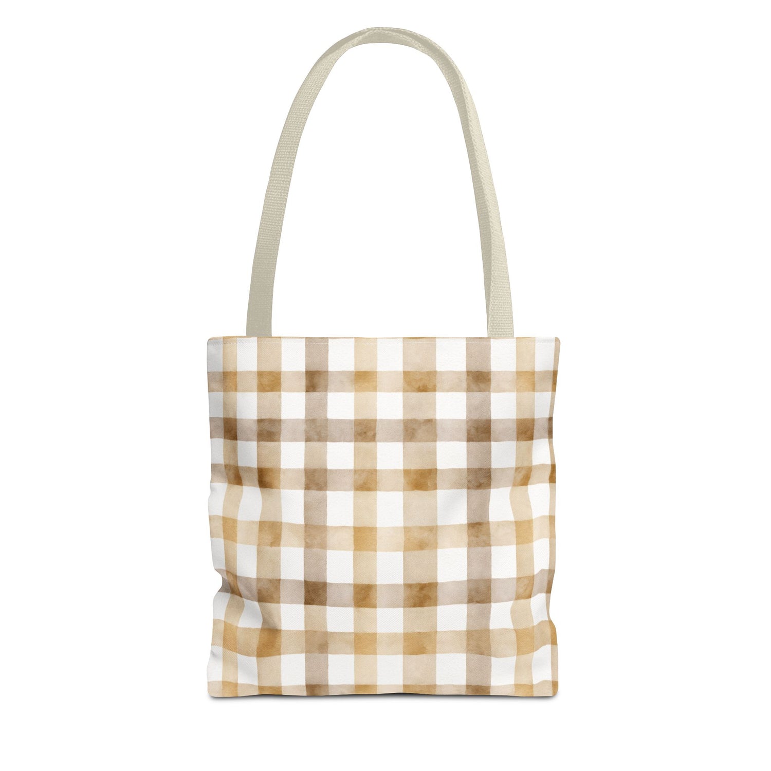 Chic Gingham Fall Tote Bag