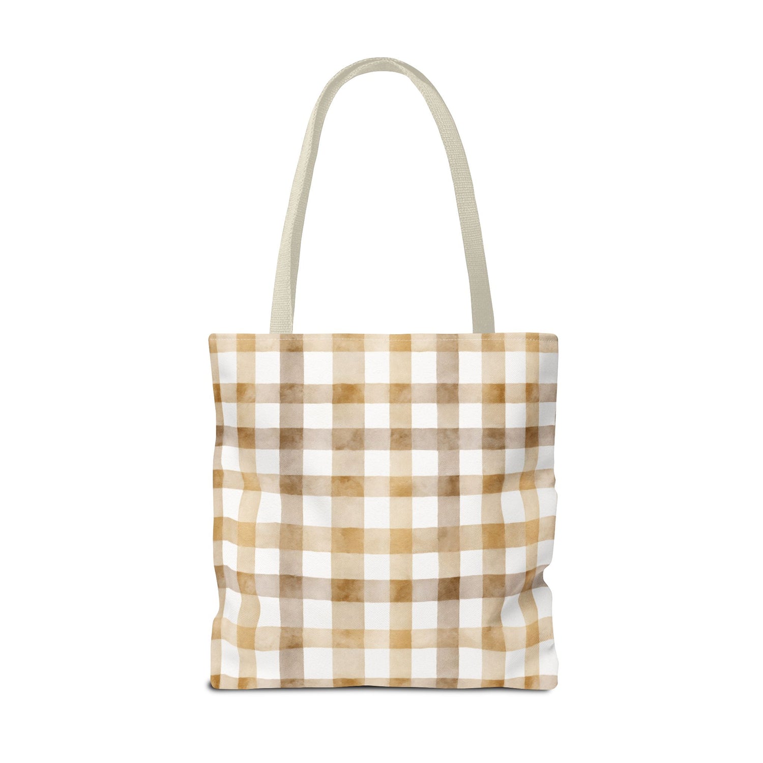 Chic Gingham Fall Tote Bag