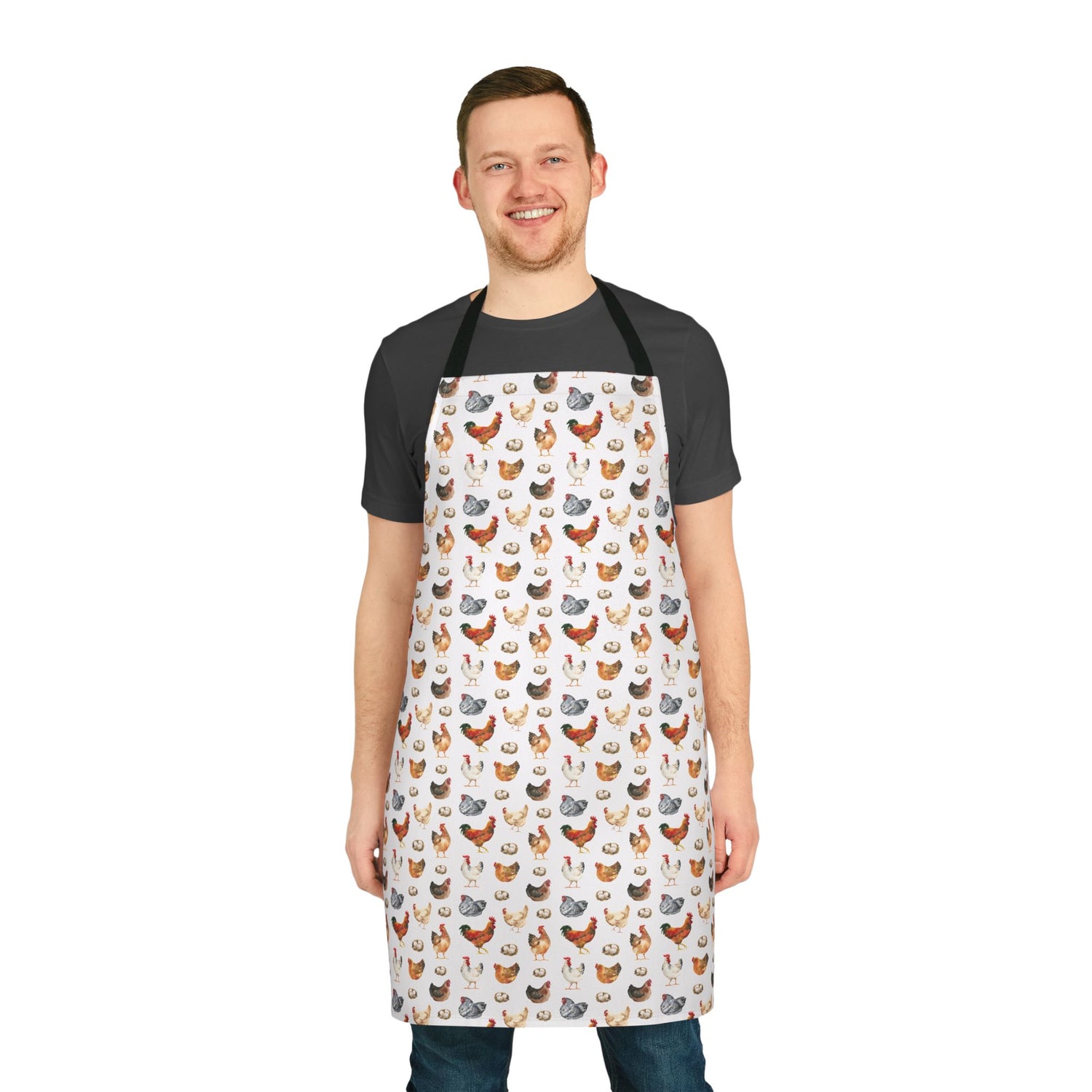 Charming Chicken Apron for Home Chefs, Cute Cooking Gift, Farmhouse Kitchen Decor, Party Apron for Gatherings, Unique Culinary Accessory