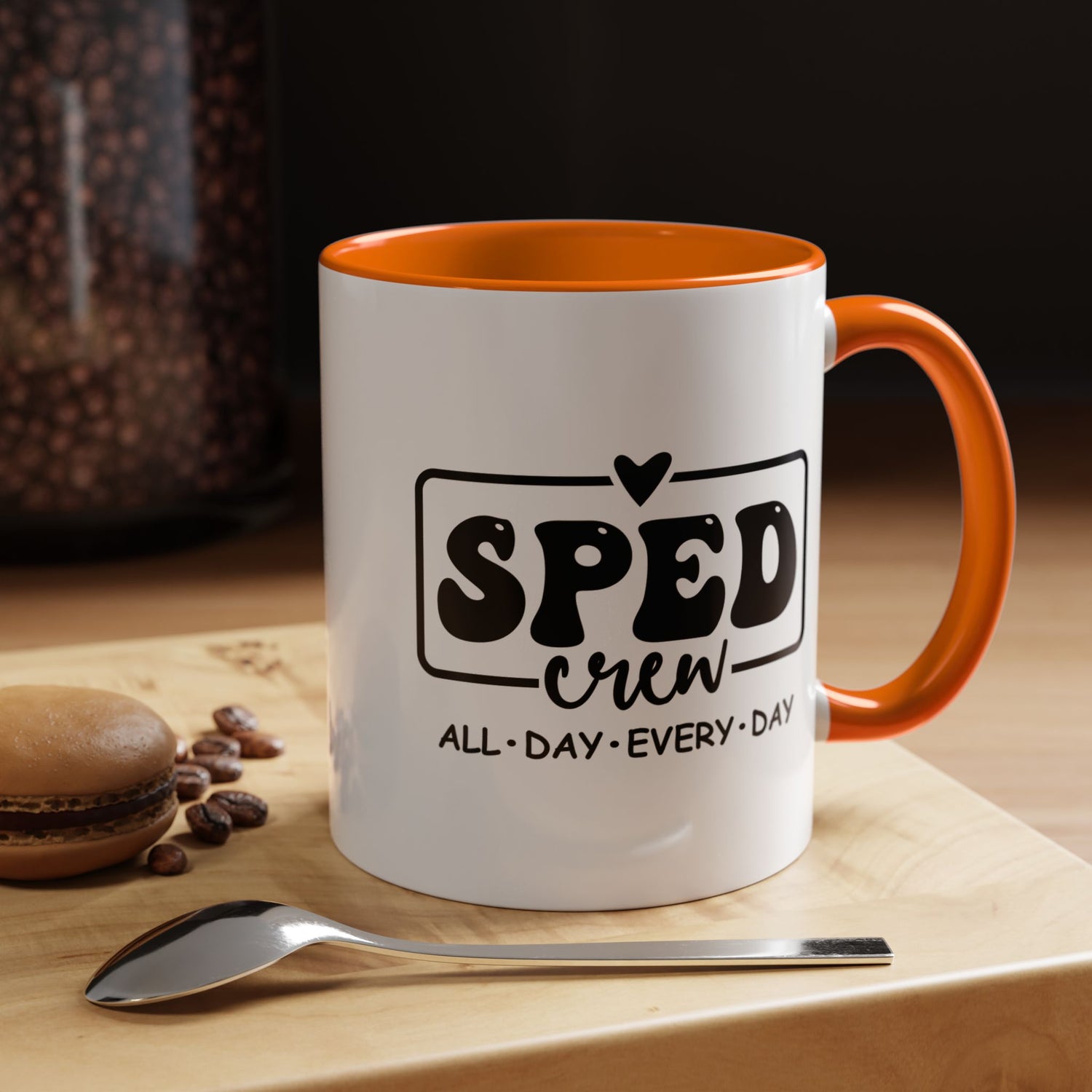 SPED Crew Accent Coffee Mug - Perfect for Teachers, Staff Gifts, Educational Appreciation, Fun Coffee Lovers