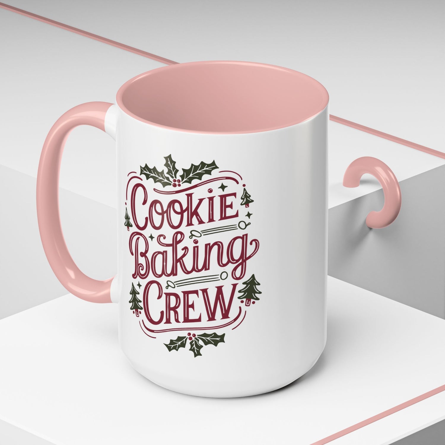 Cookie Baking Crew Coffee Mug | Holiday Gift for Bakers | Cute Ceramic Cup for Home, Kitchen Decor, Christmas, Cookie Lovers