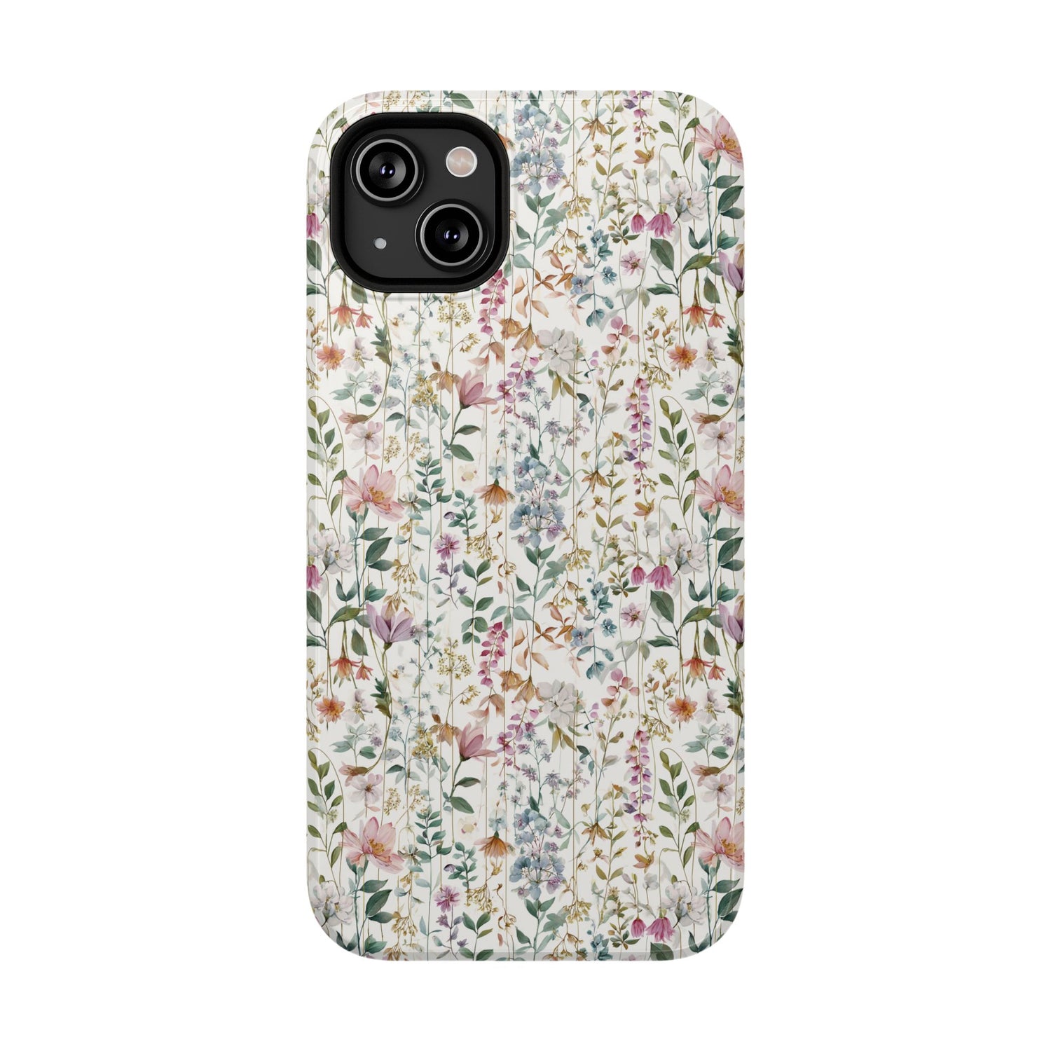 Floral Impact-Resistant Phone Case, iPhone, Samsung